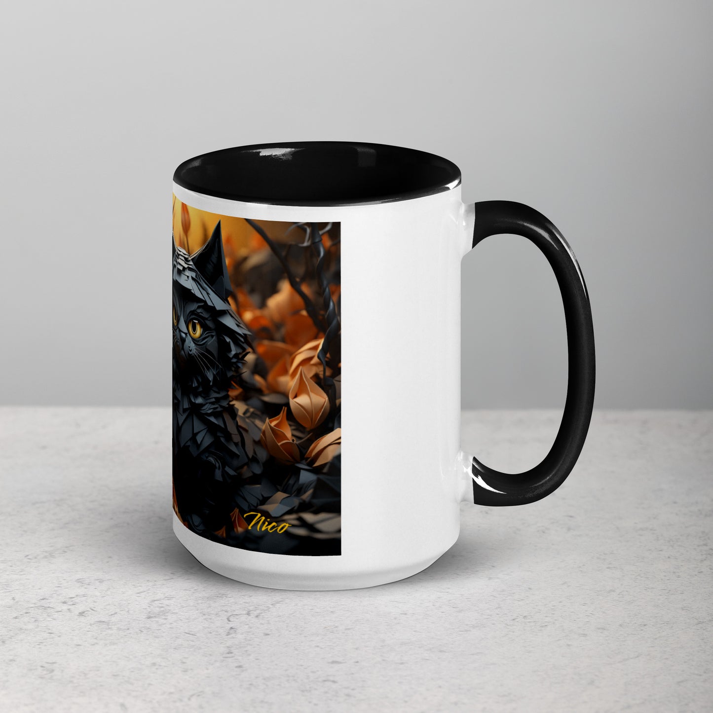 Halloween 2024 Series Print #2 "The Kitty of Evil!"- Mug with Color Inside