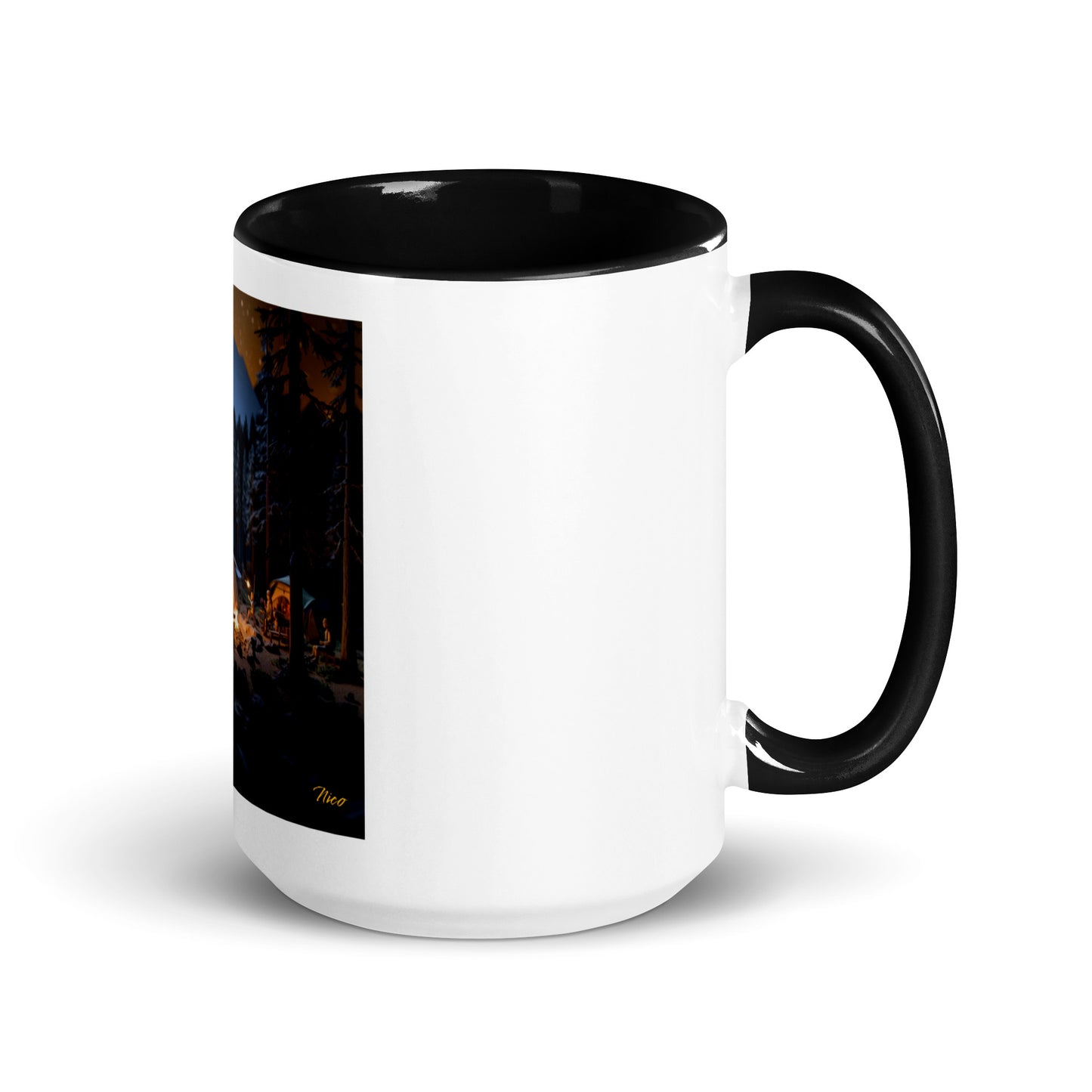 Under The Starry Skies Series Print #1 Mug with Color Inside