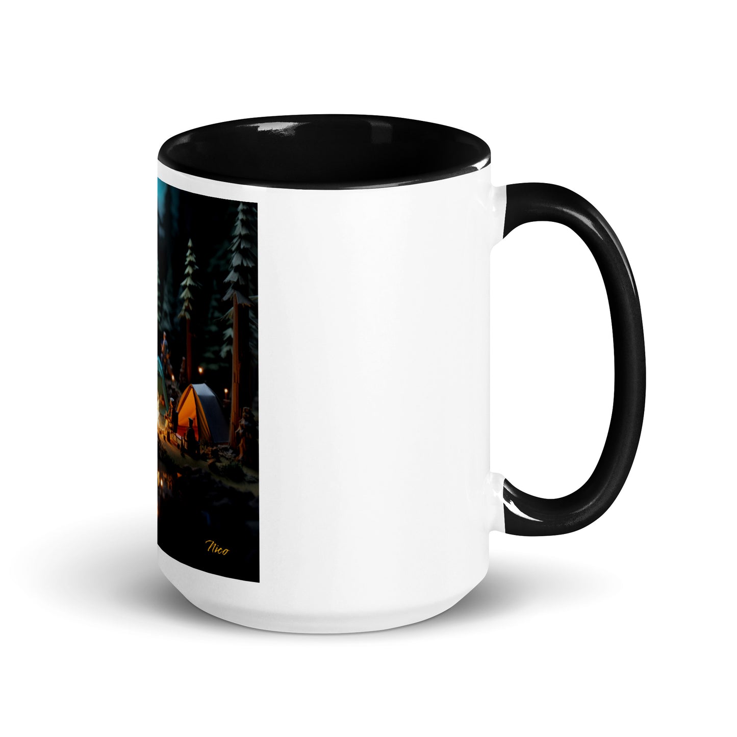 Under The Starry Skies Series Print #3 Mug with Color Inside