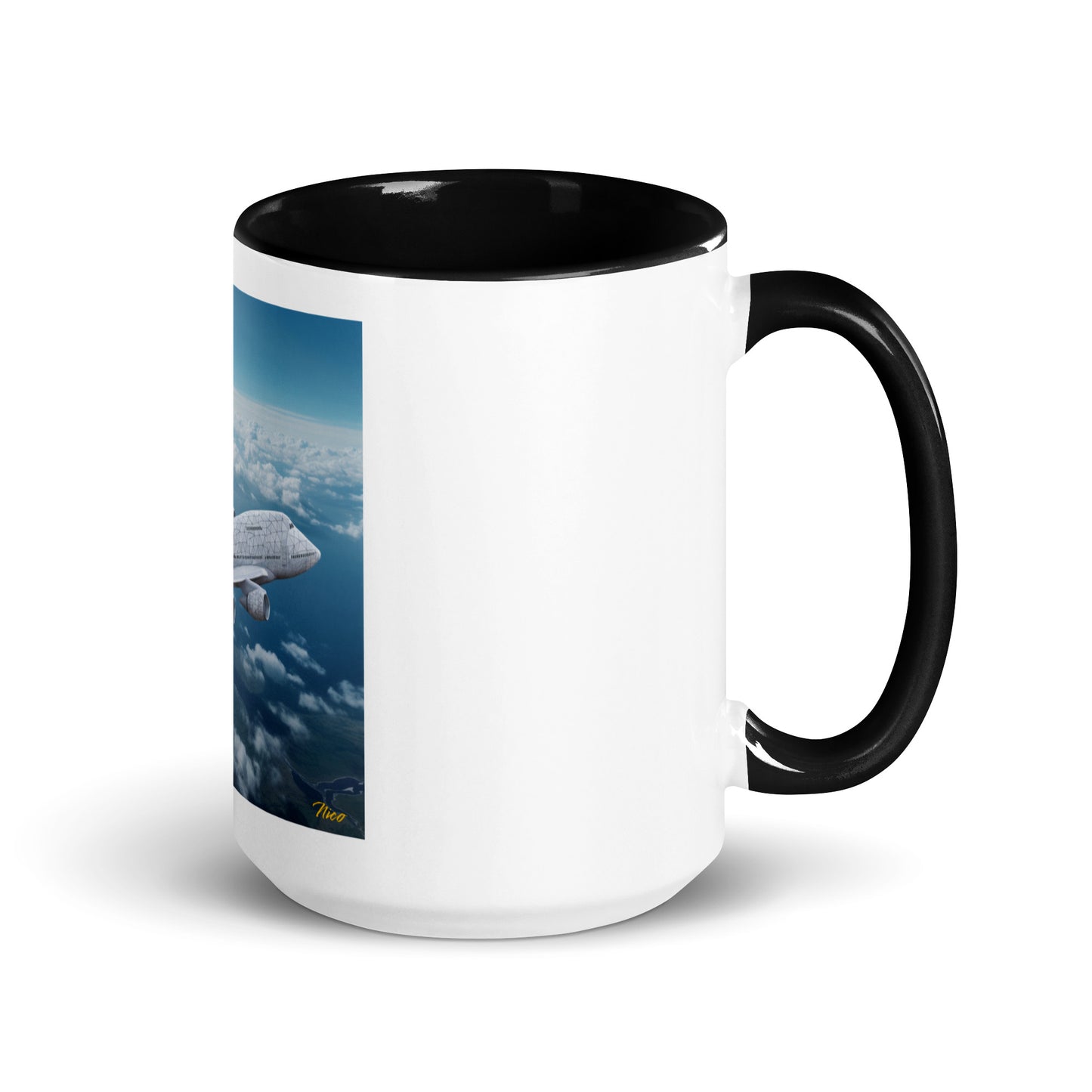 Frequent Flyer Miles Series Print #3 Mug with Color Inside