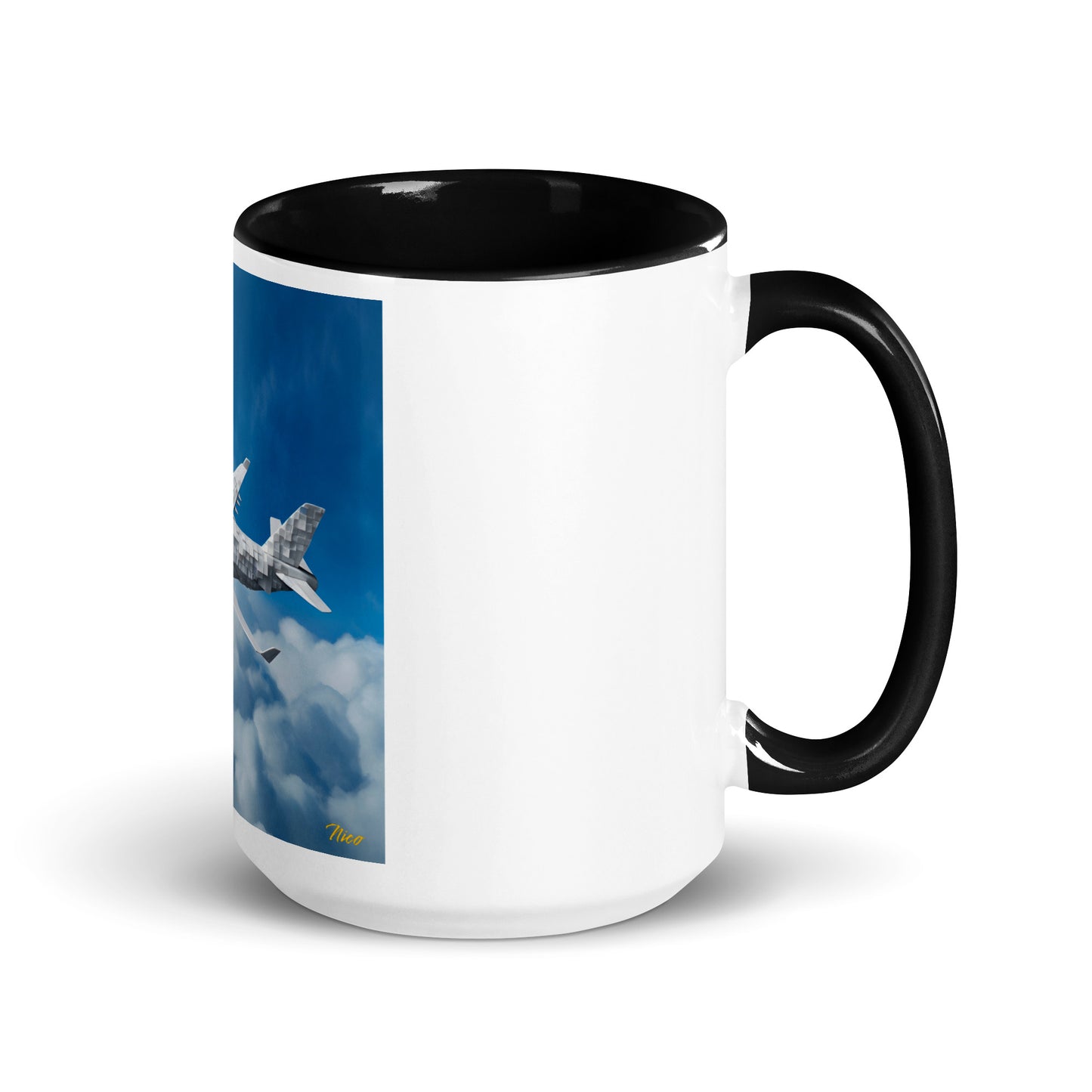 Frequent Flyer Miles Series Print #5 Mug with Color Inside