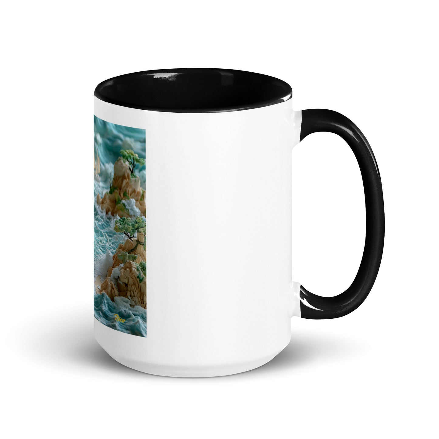 By The Seaside Series Print #9 - Mug with Color Inside