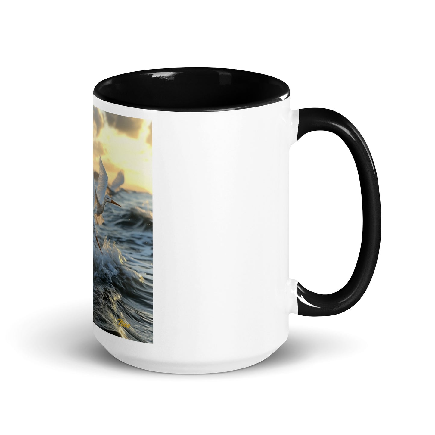 By The Seaside Series Print #10 - Mug with Color Inside