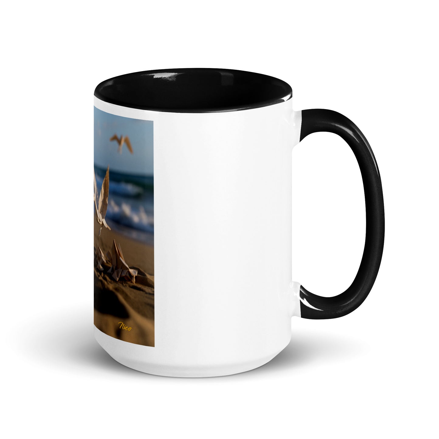 By The Seaside Series Print #7 - Mug with Color Inside