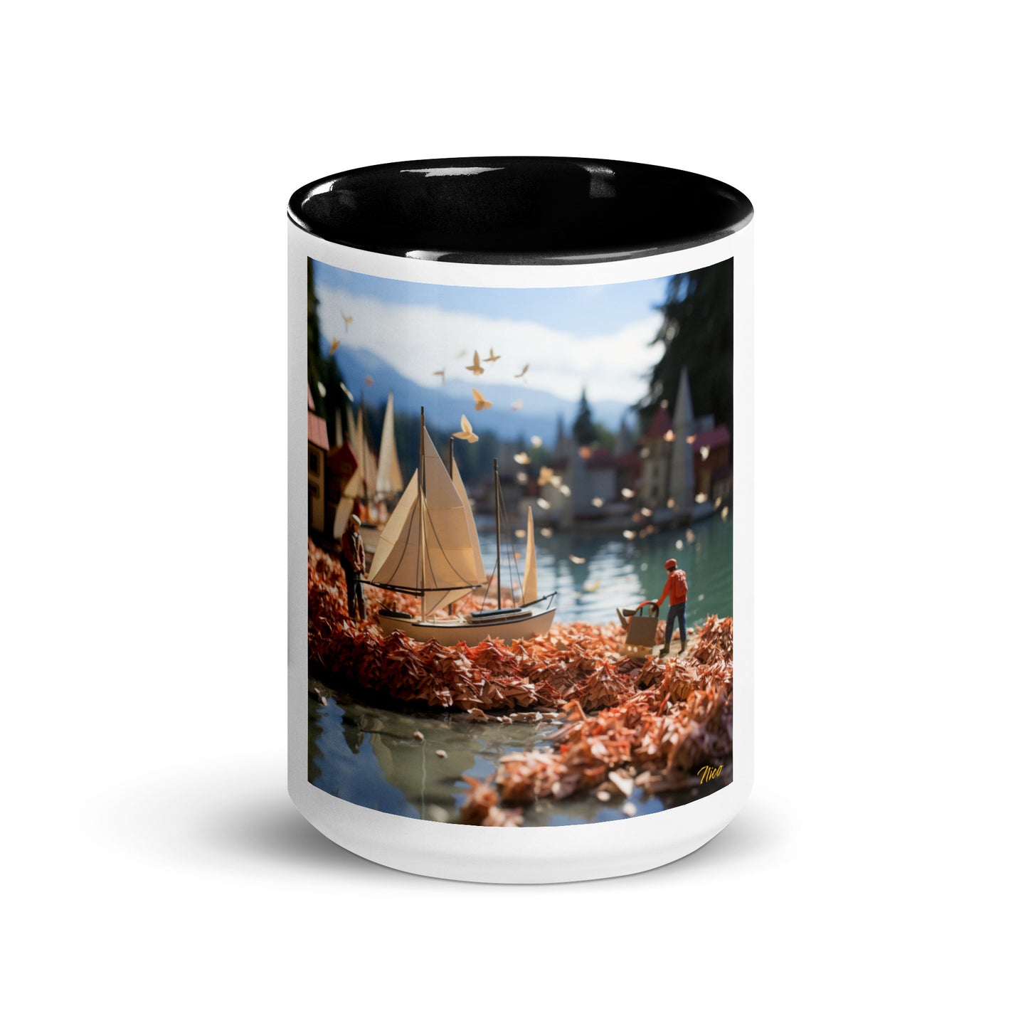 On The Docks By The Bay Series Print #5 - Mug with Color Inside
