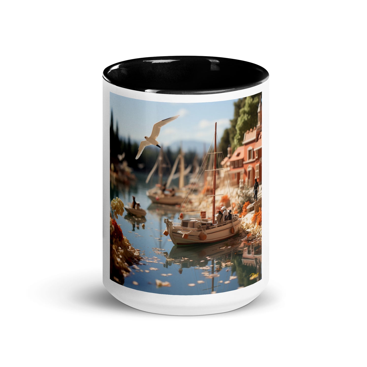 On The Docks By The Bay Series Print #6 - Mug with Color Inside