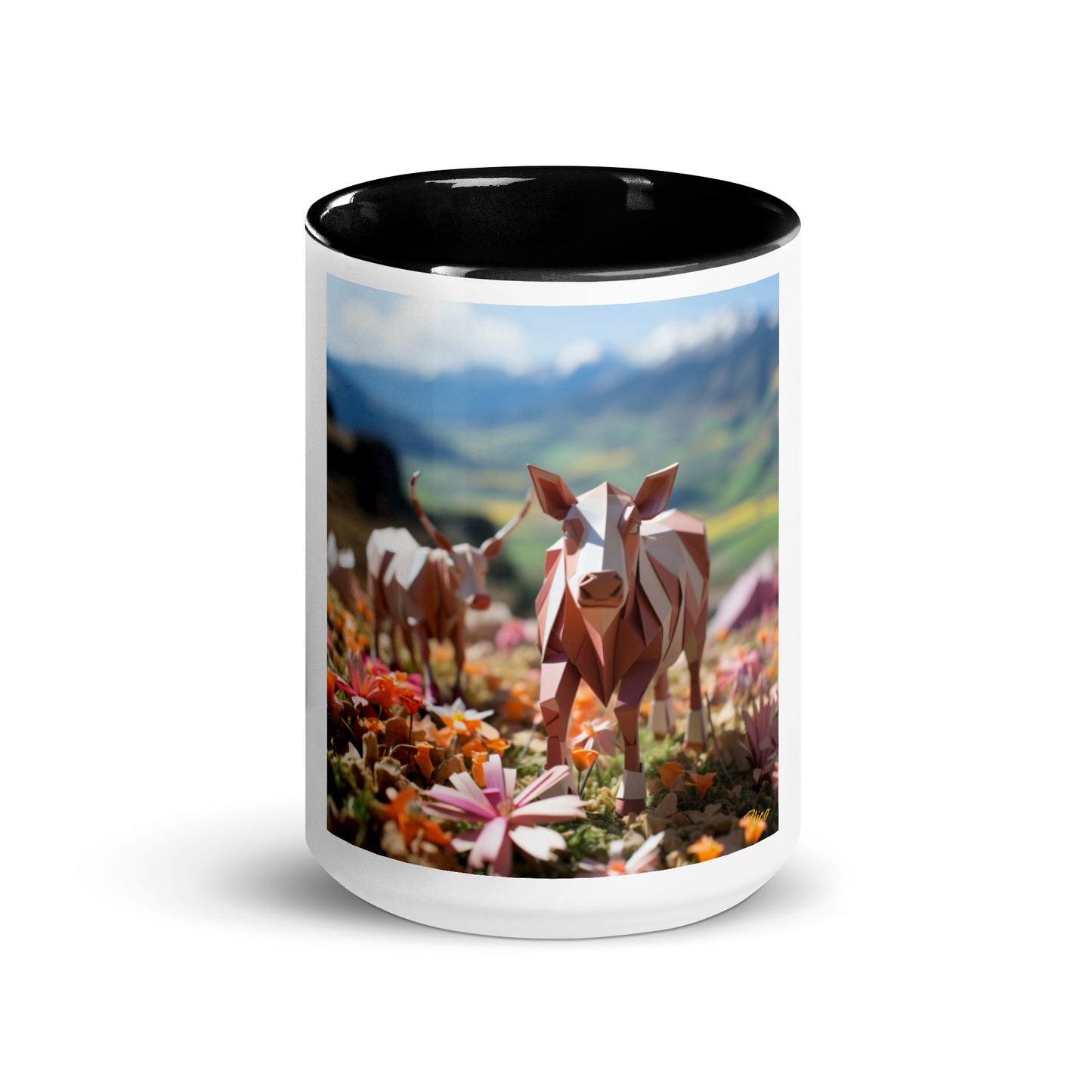 Meadow By The Farm Series Print #1 - Mug with Color Inside