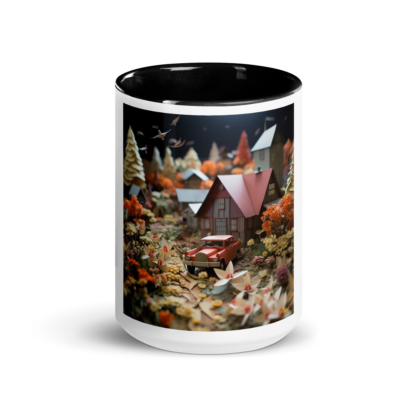 Meadow By The Farm Series Print #2 - Mug with Color Inside