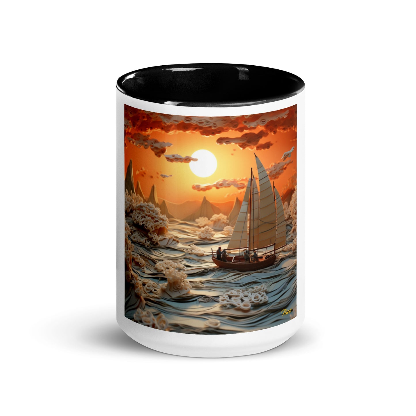 Into The Sunset Series Print #8 - Mug with Color Inside