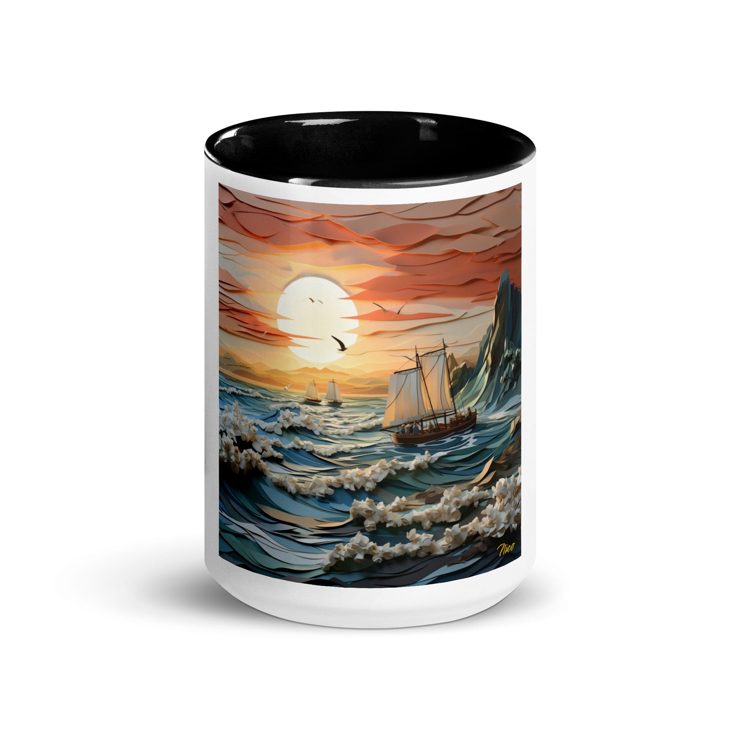 Into The Sunset Series Print #6 - Mug with Color Inside