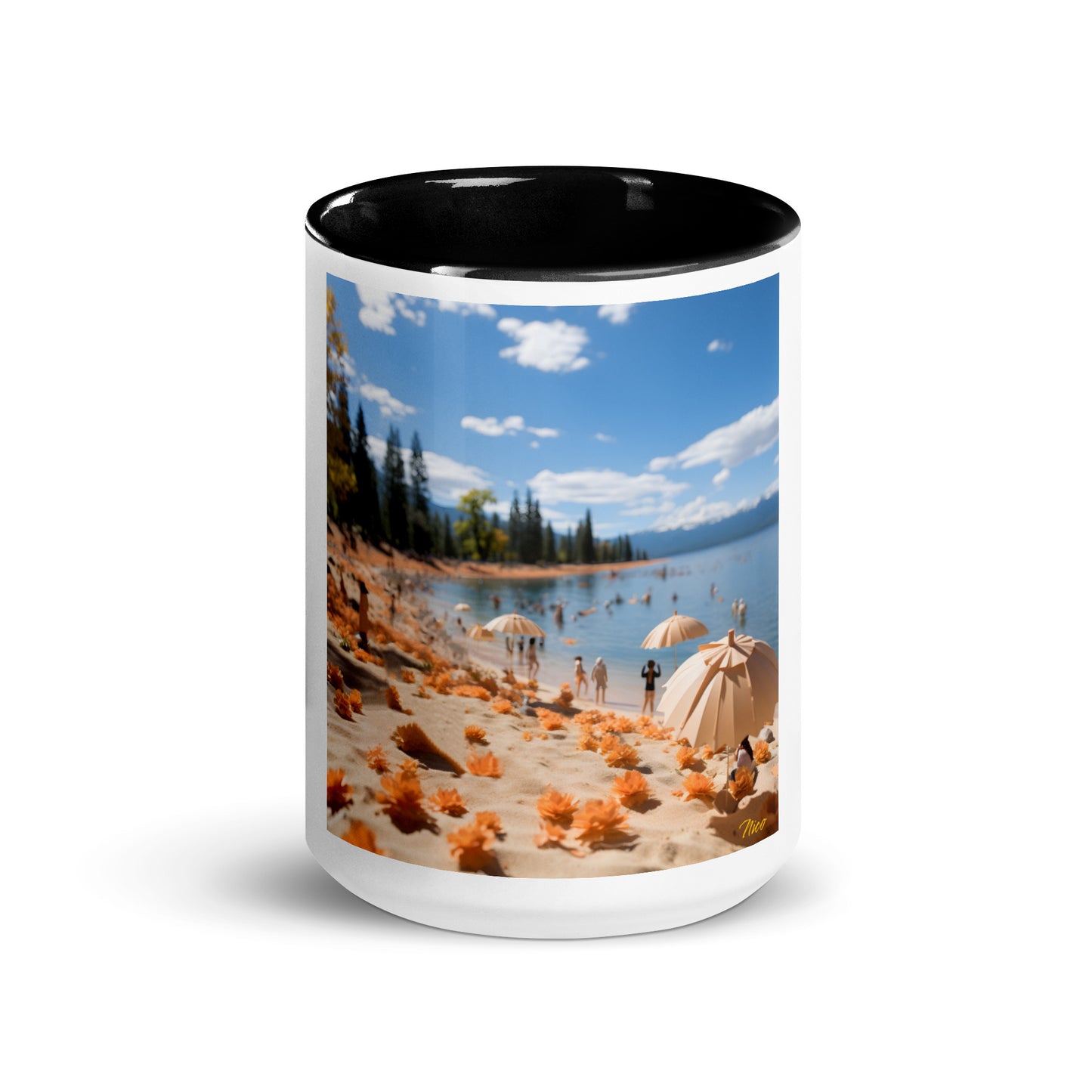 Atop The Mountain Lakeshore Series Print #8 - Mug with Color Inside