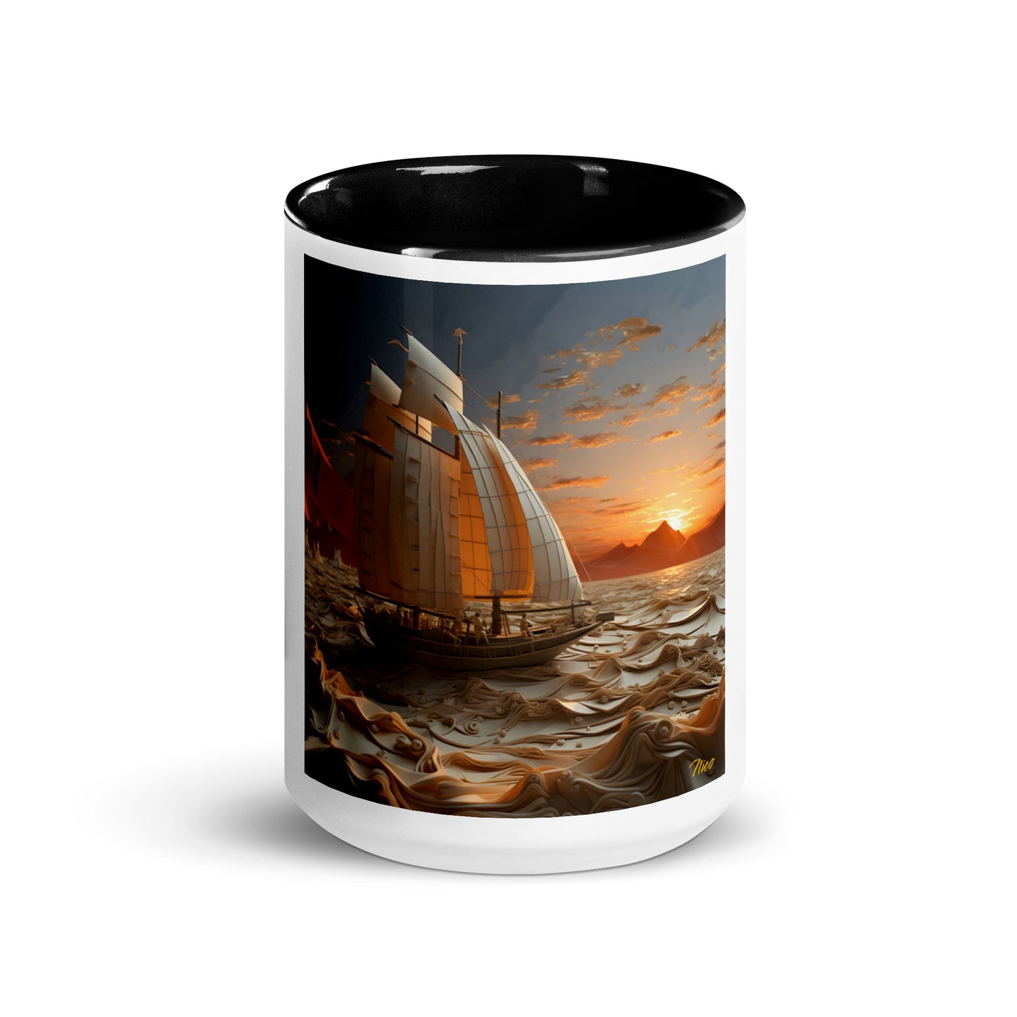 Into The Sunset Series Print #1 - Mug with Color Inside