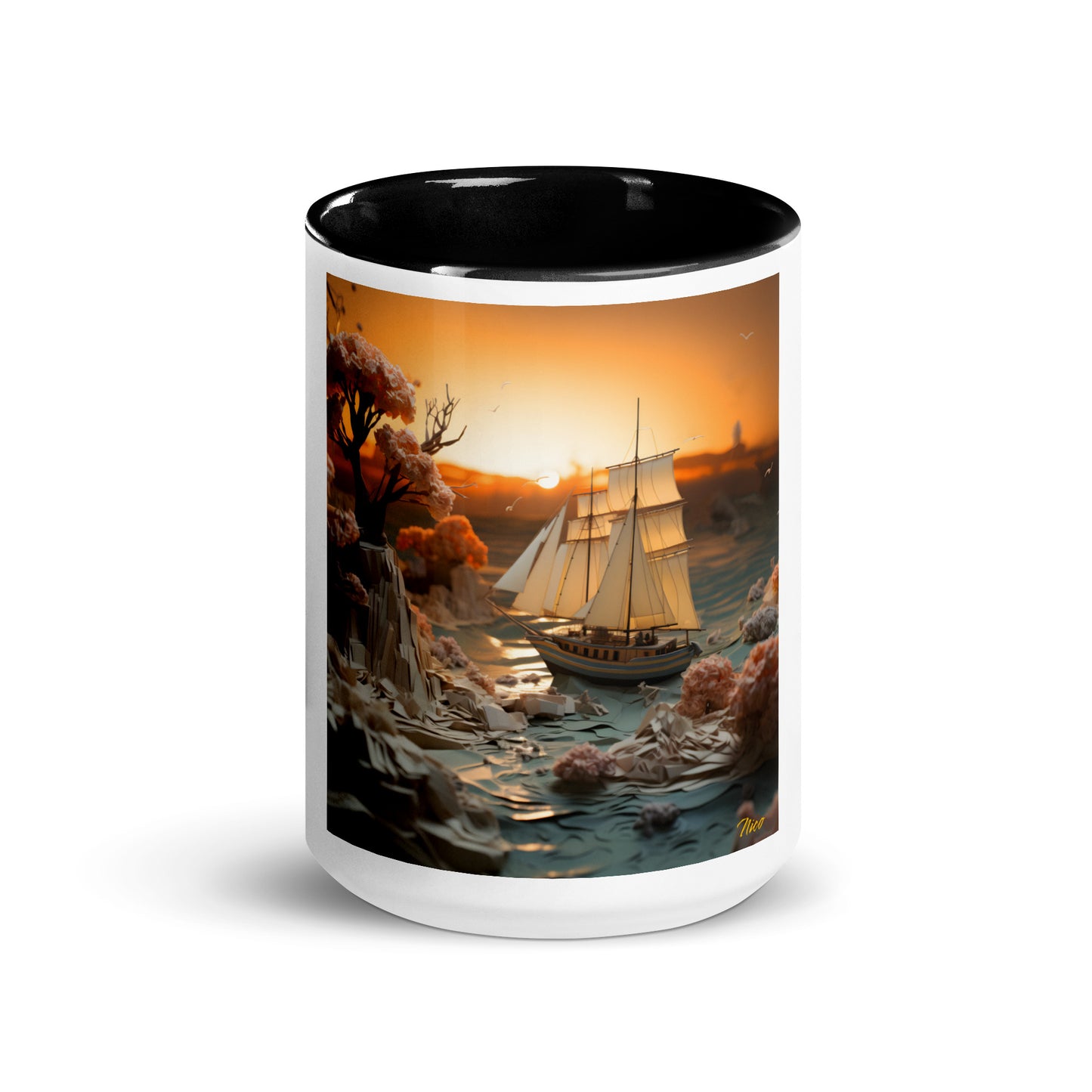 Into The Sunset Series Print #3 - Mug with Color Inside