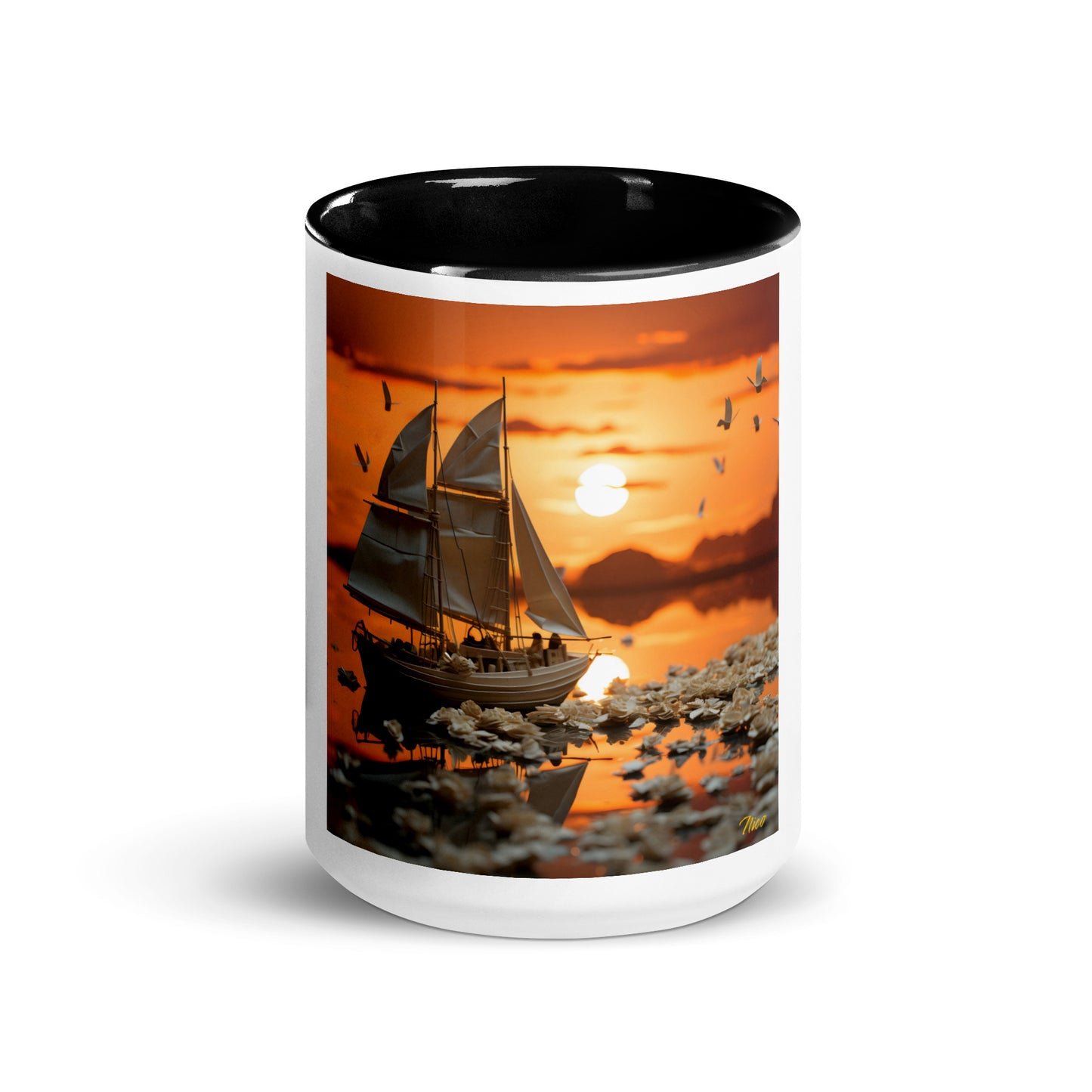 Into The Sunset Series Print #9 - Mug with Color Inside