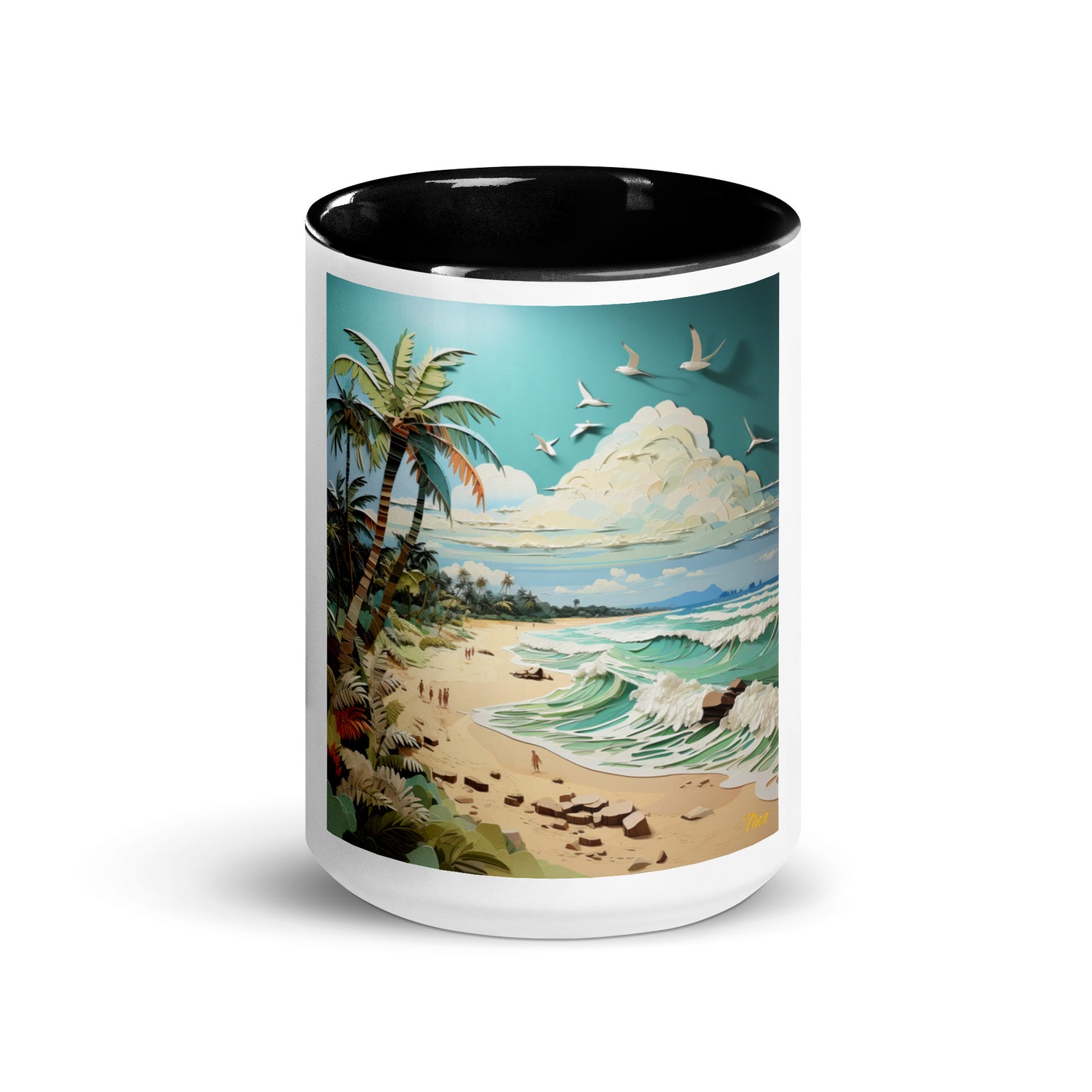 By The Seaside Series Print #2 - Mug with Color Inside