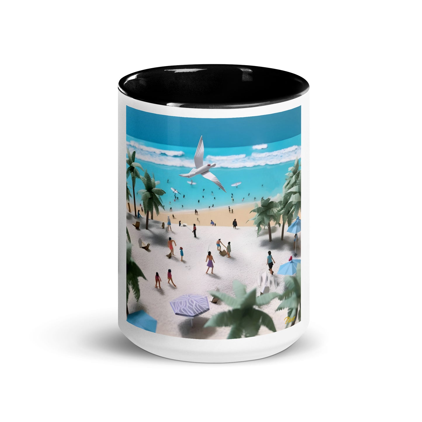 By The Seaside Series Print #5 - Mug with Color Inside