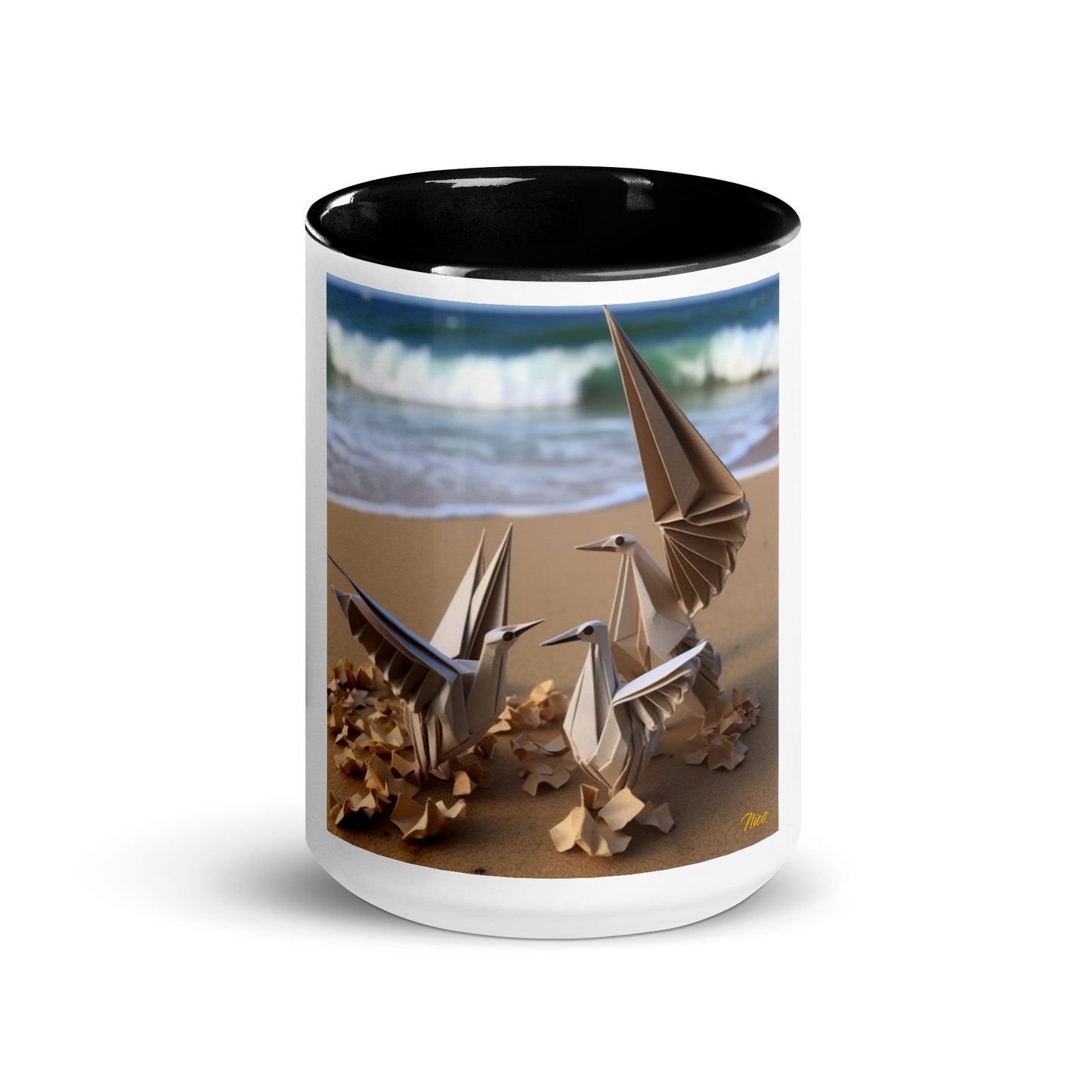 By The Seaside Series Print #1 - Mug with Color Inside