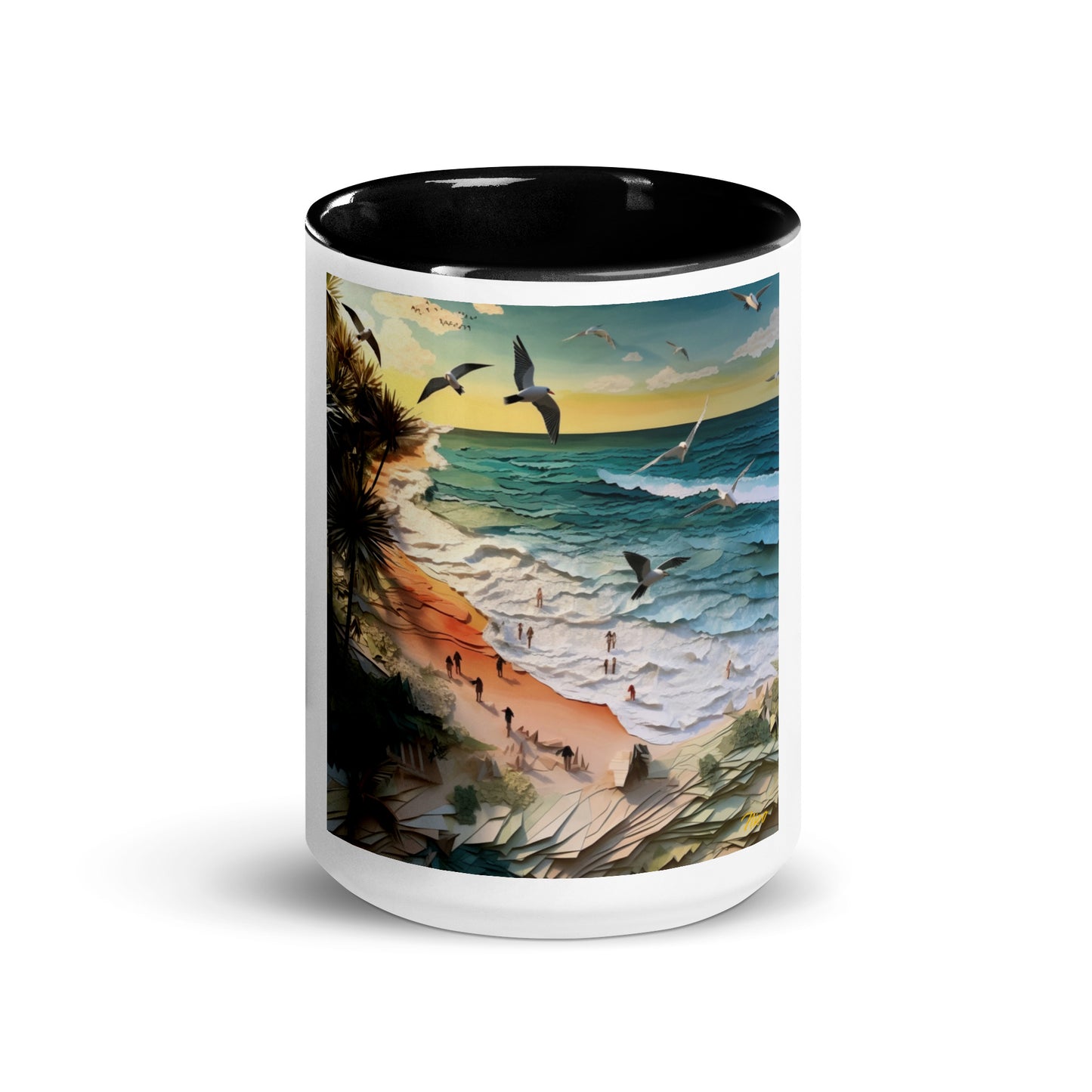 By The Seaside Series Print #6 - Mug with Color Inside