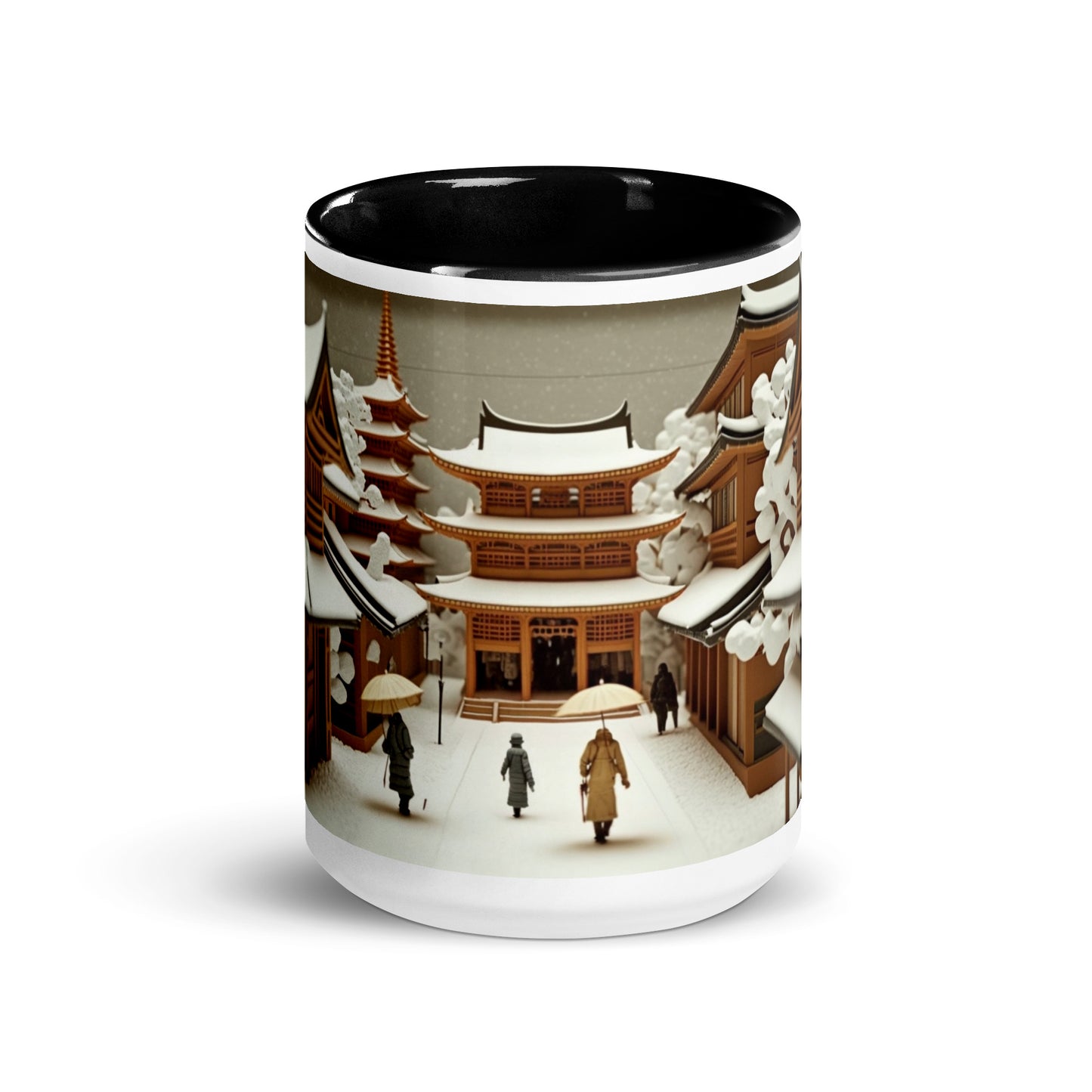 Asian Snow Series Print #10 - Mug with Color Inside