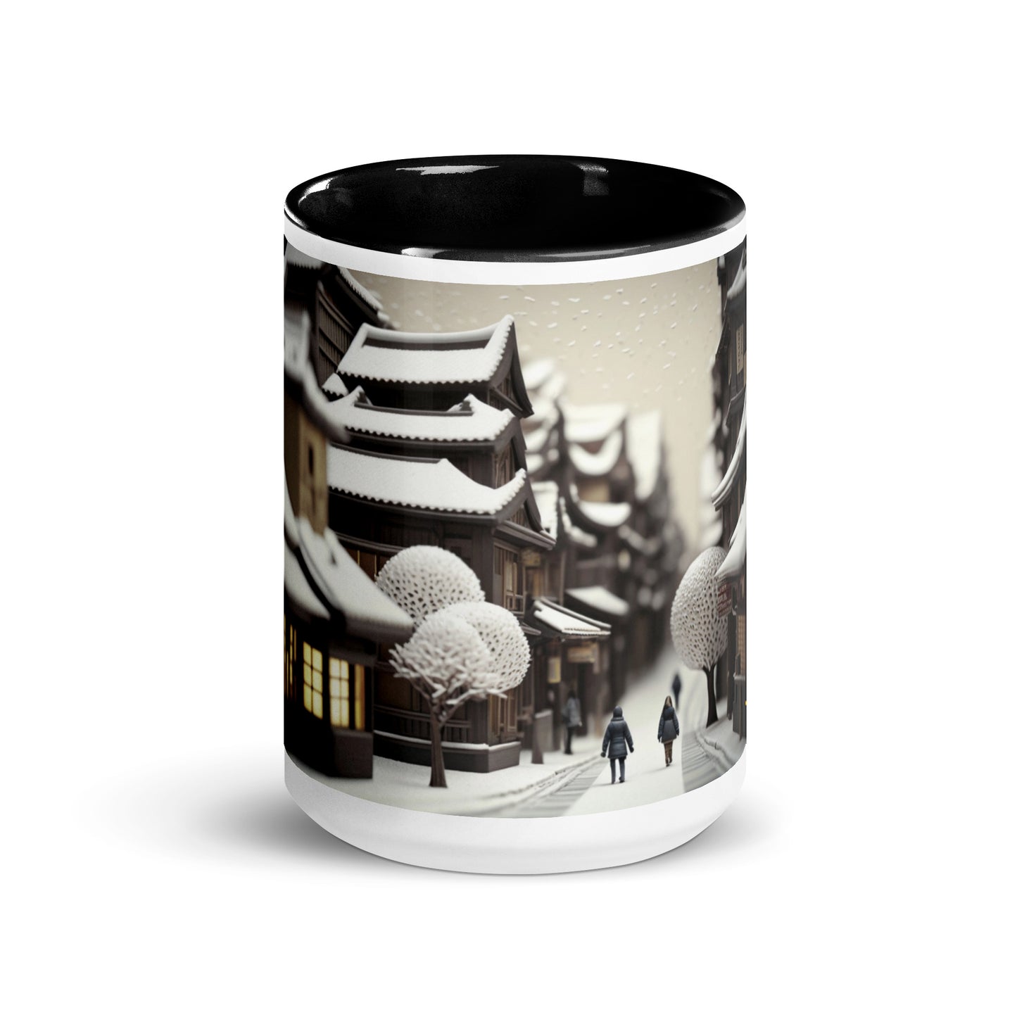 Asian Snow Series Print #7 - Mug with Color Inside