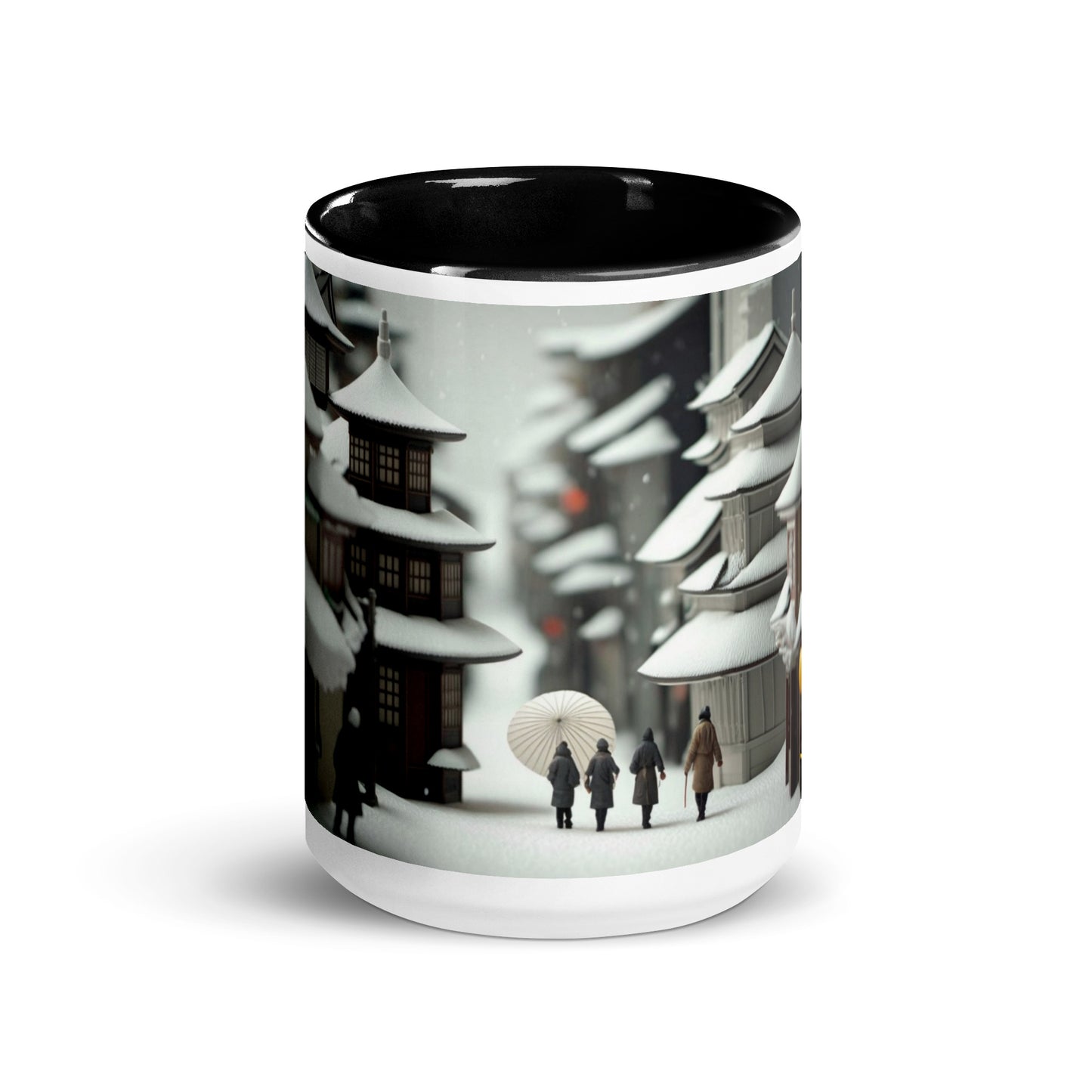 Asian Snow Series Print #3 - Mug with Color Inside