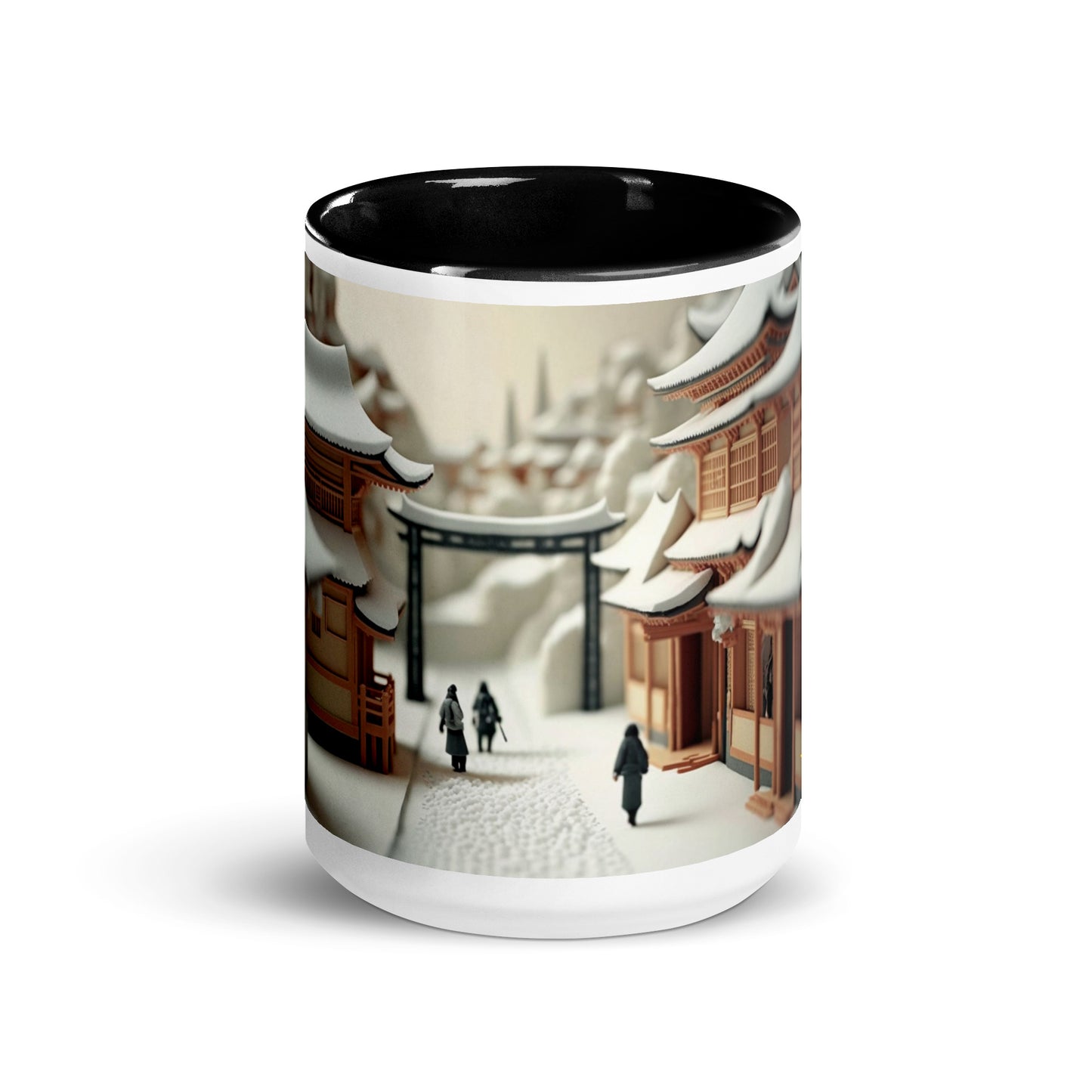 Asian Snow Series Print #2 - Mug with Color Inside