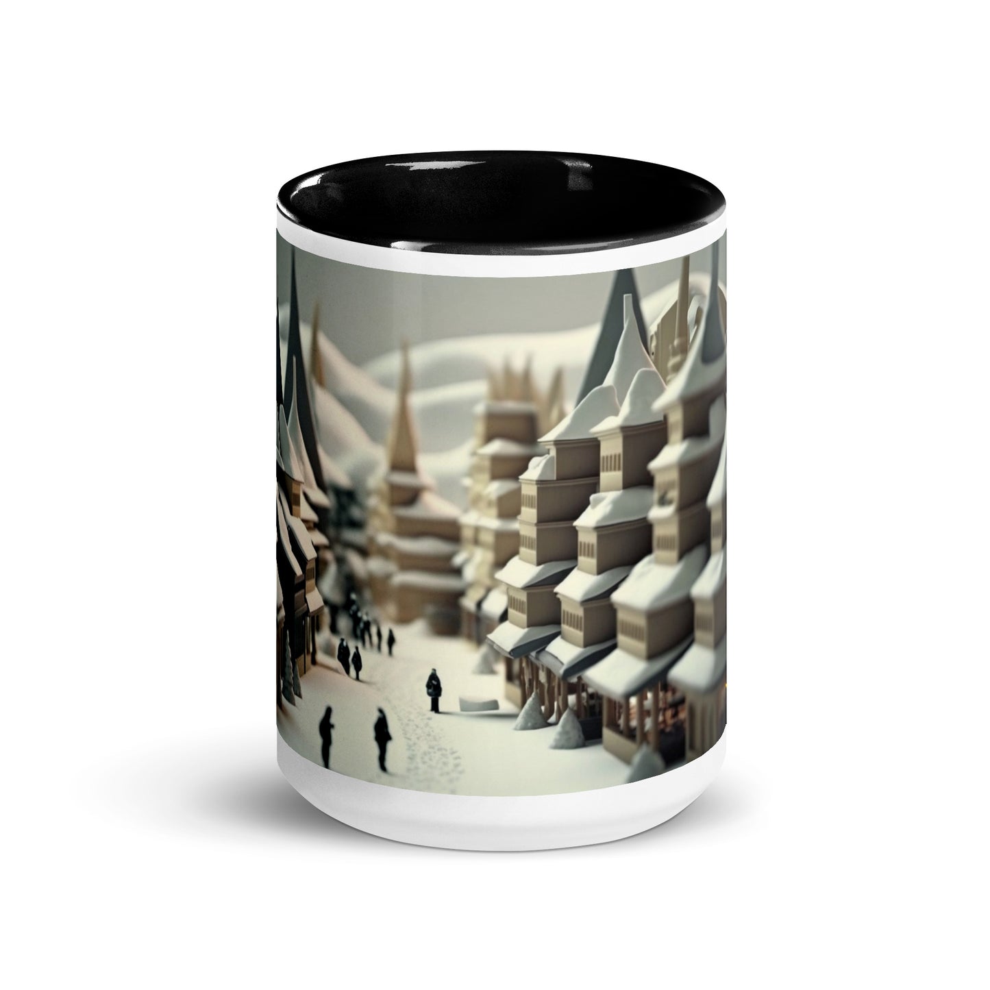 Asian Snow Series Print #1 - Mug with Color Inside