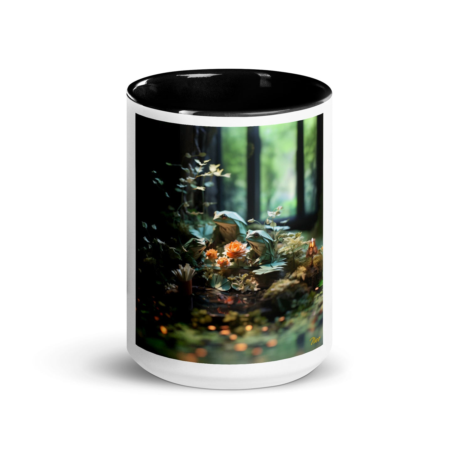 Relaxing By The Brook Series Print #1 - Mug with Color Inside