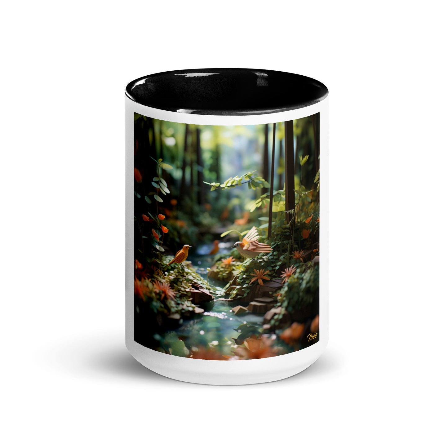 Relaxing By The Brook Series Print #6 - Mug with Color Inside