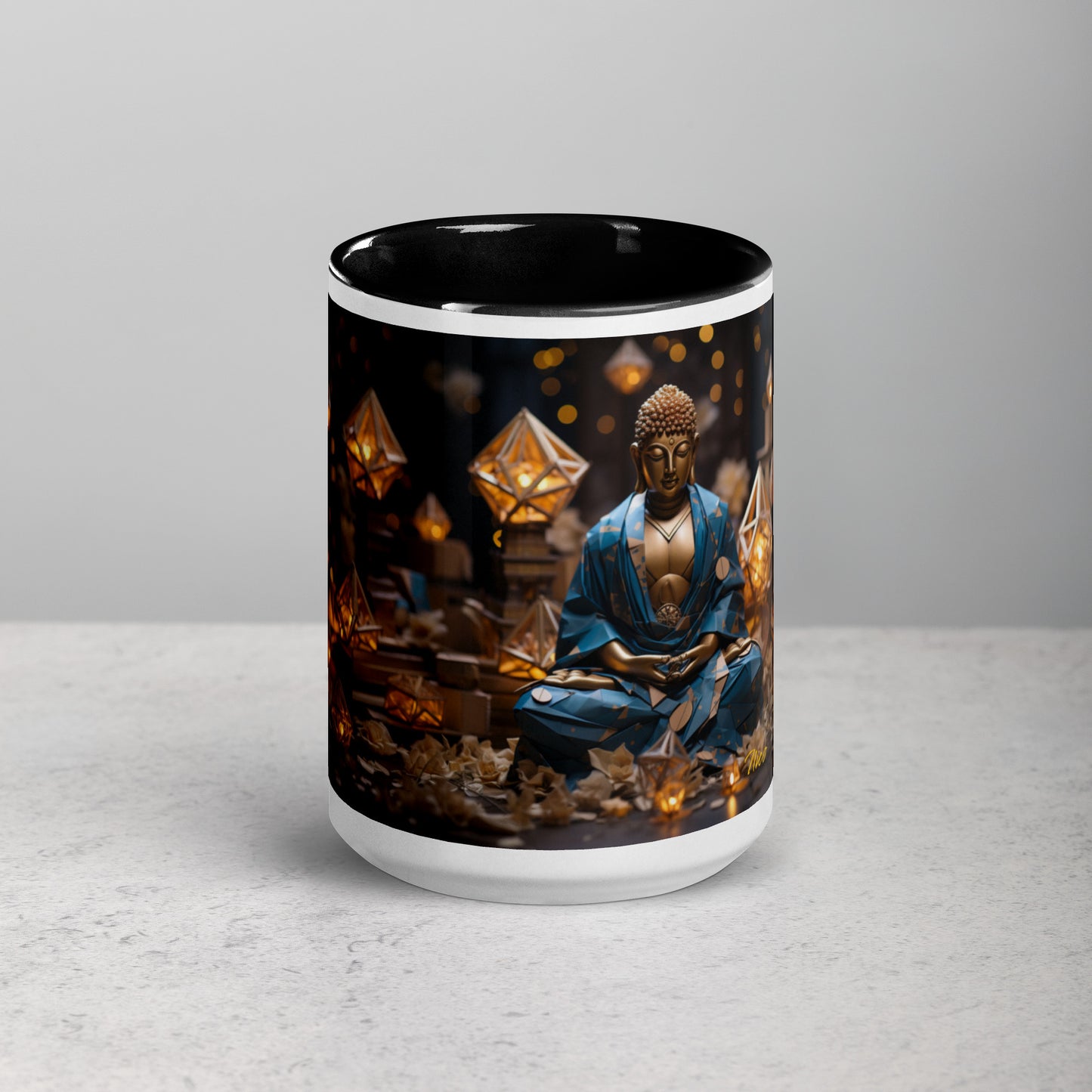 Ascending Buddha Series Print #3 - Mug with Color Inside