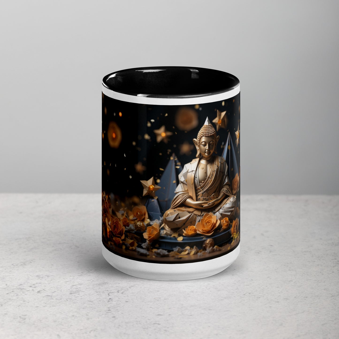 Ascending Buddha Series Print #5 - Mug with Color Inside