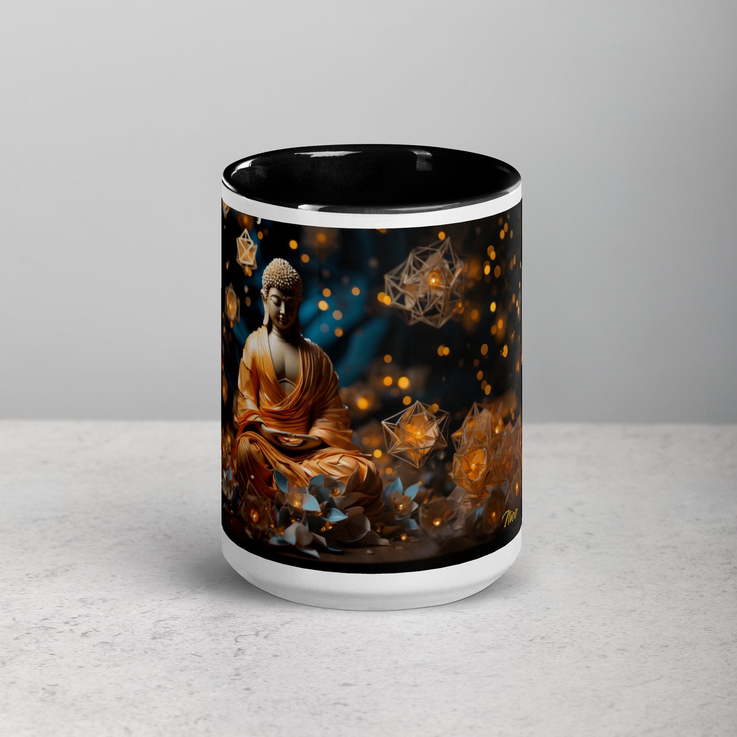 Ascending Buddha Series Print #8 - Mug with Color Inside