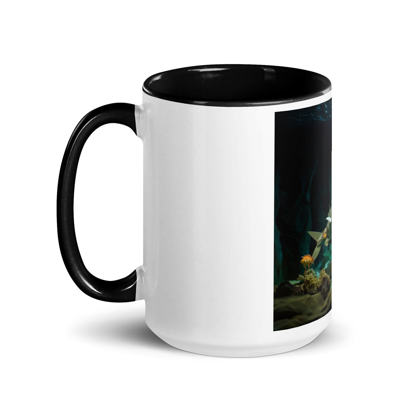 20,000 Leagues Under The Sea Series Print #8 - Mug with Color Inside