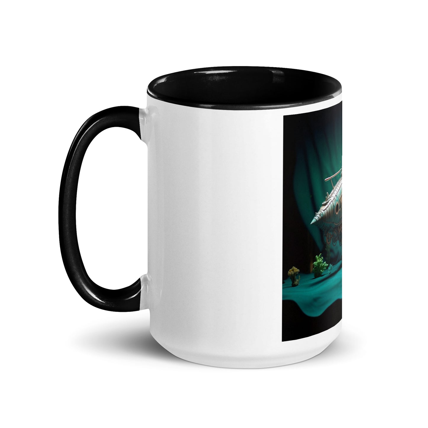 20,000 Leagues Under The Sea Series Print #2 - Mug with Color Inside