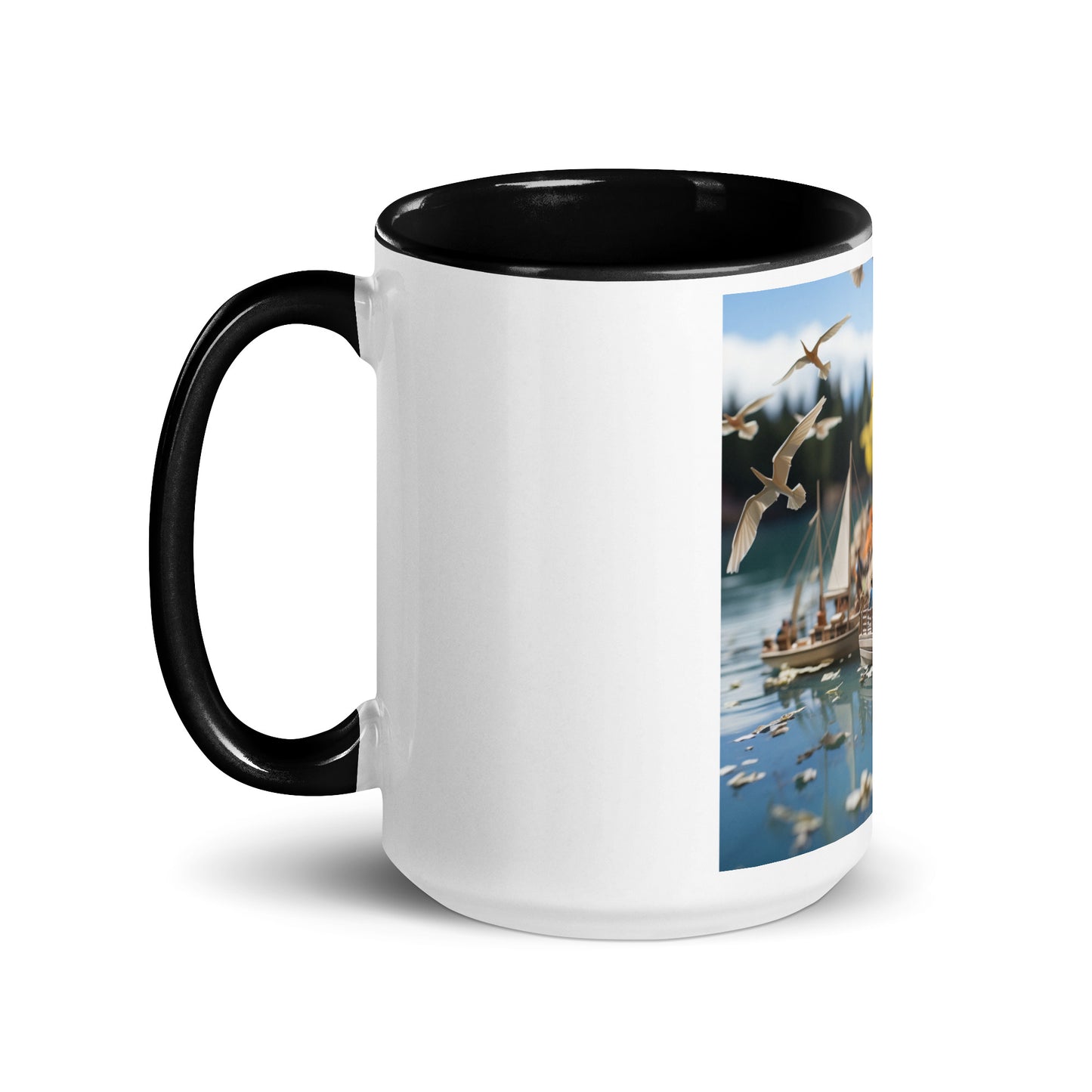 On The Docks By The Bay Series Print #8 - Mug with Color Inside