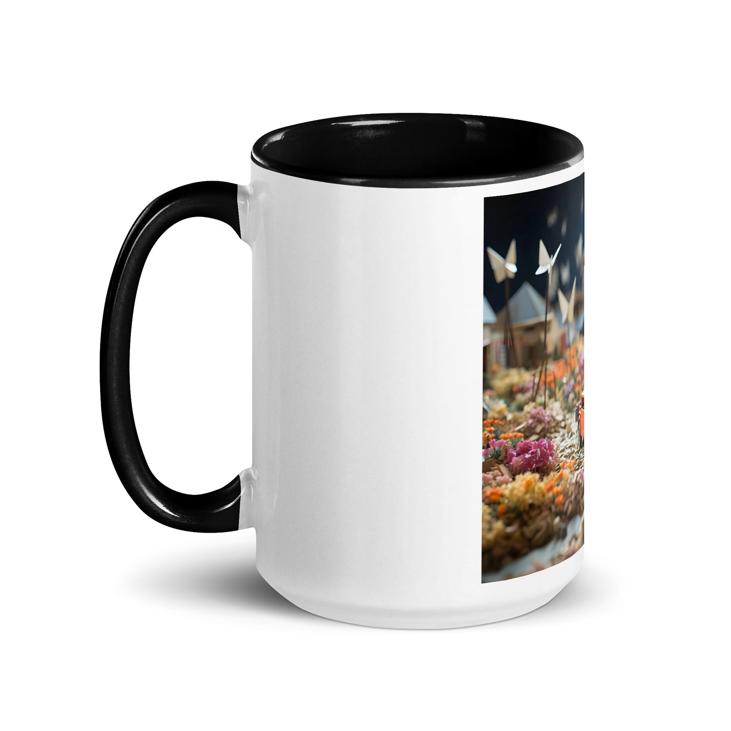 Meadow By The Farm Series Print #3 - Mug with Color Inside