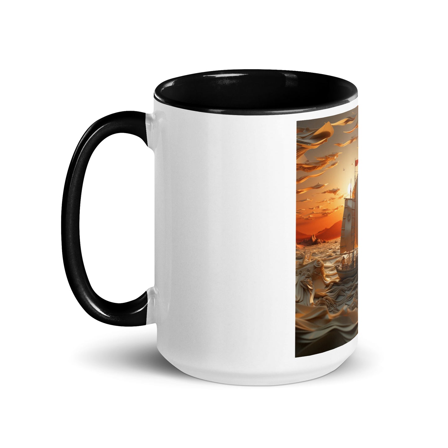 Into The Sunset Series Print #7 - Mug with Color Inside