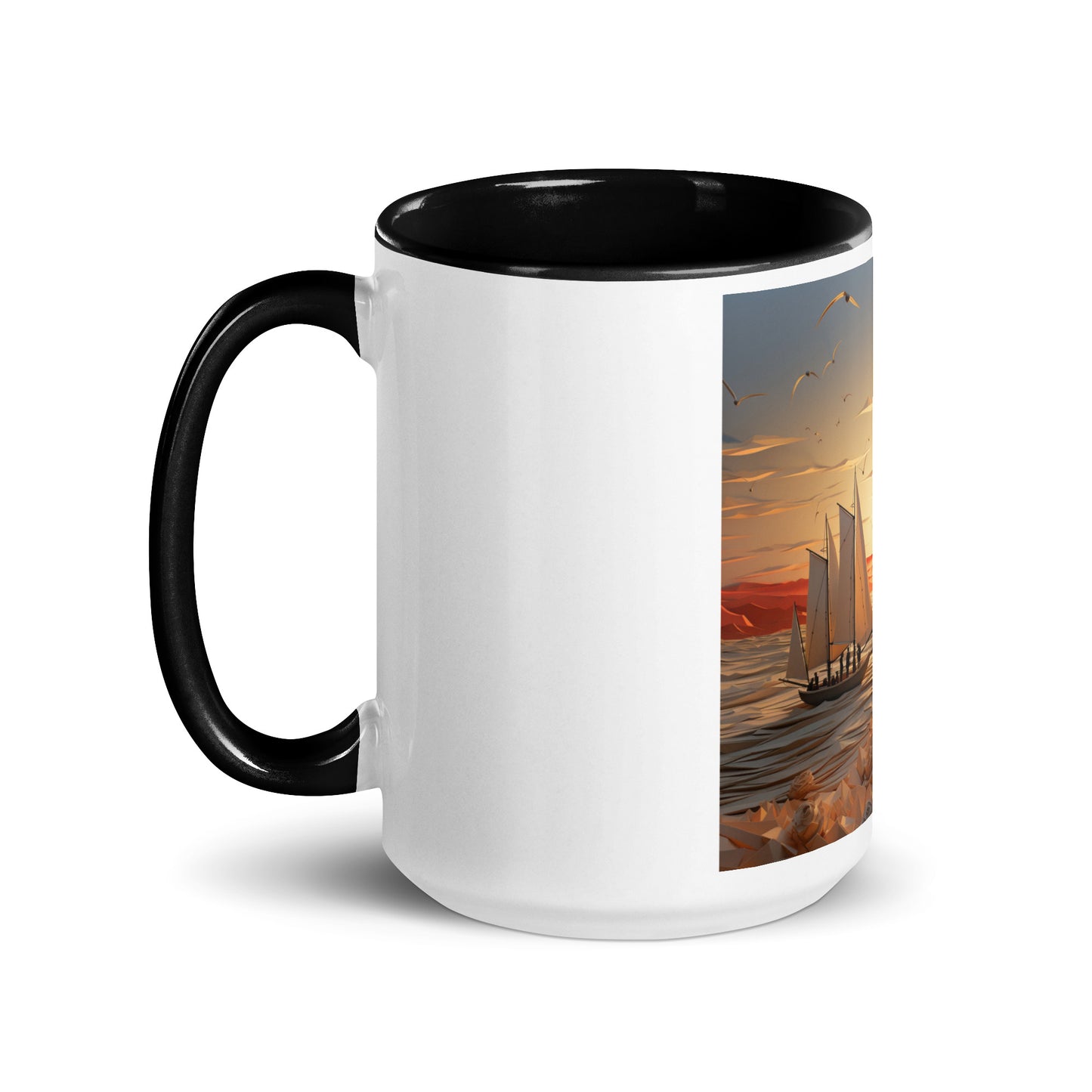 Into The Sunset Series Print #10 - Mug with Color Inside