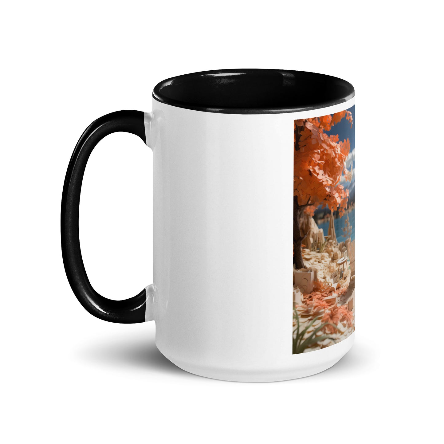 Atop The Mountain Lakeshore Series Print #10 - Mug with Color Inside