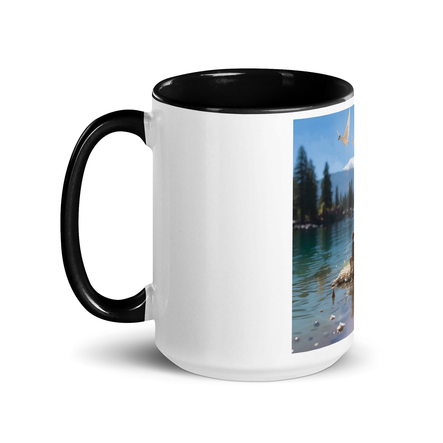 Atop The Mountain Lakeshore Series Print #7 - Mug with Color Inside