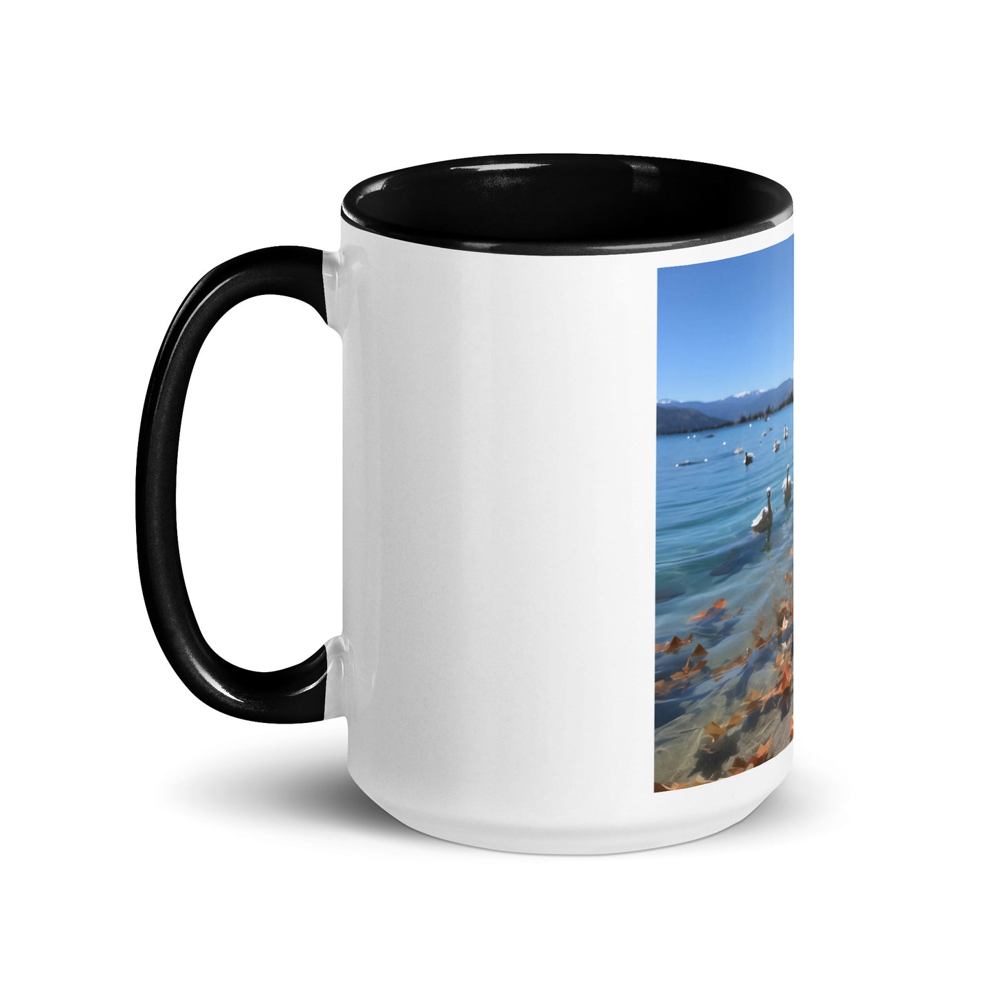 Atop The Mountain Lakeshore Series Print #2 - Mug with Color Inside