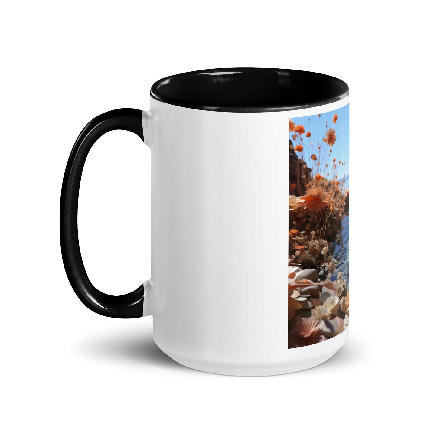 Atop The Mountain Lakeshore Series Print #4 - Mug with Color Inside