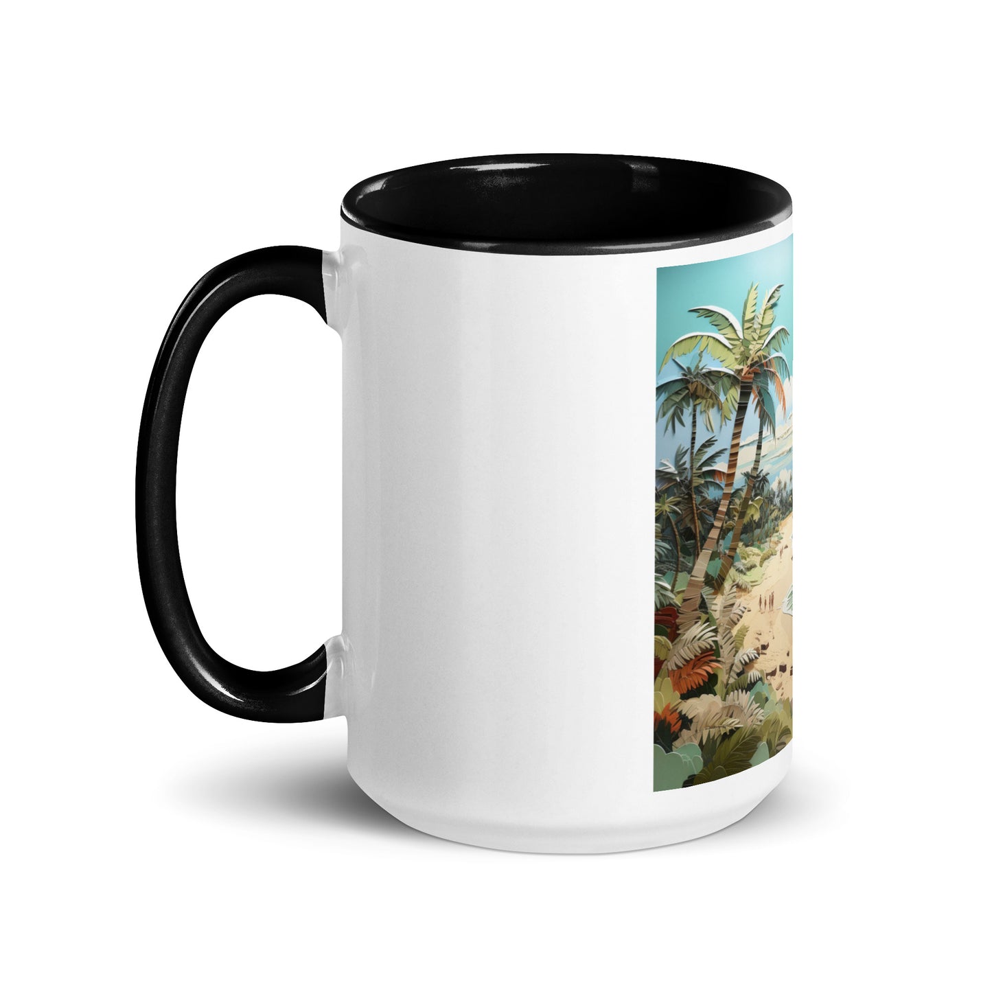 By The Seaside Series Print #2 - Mug with Color Inside