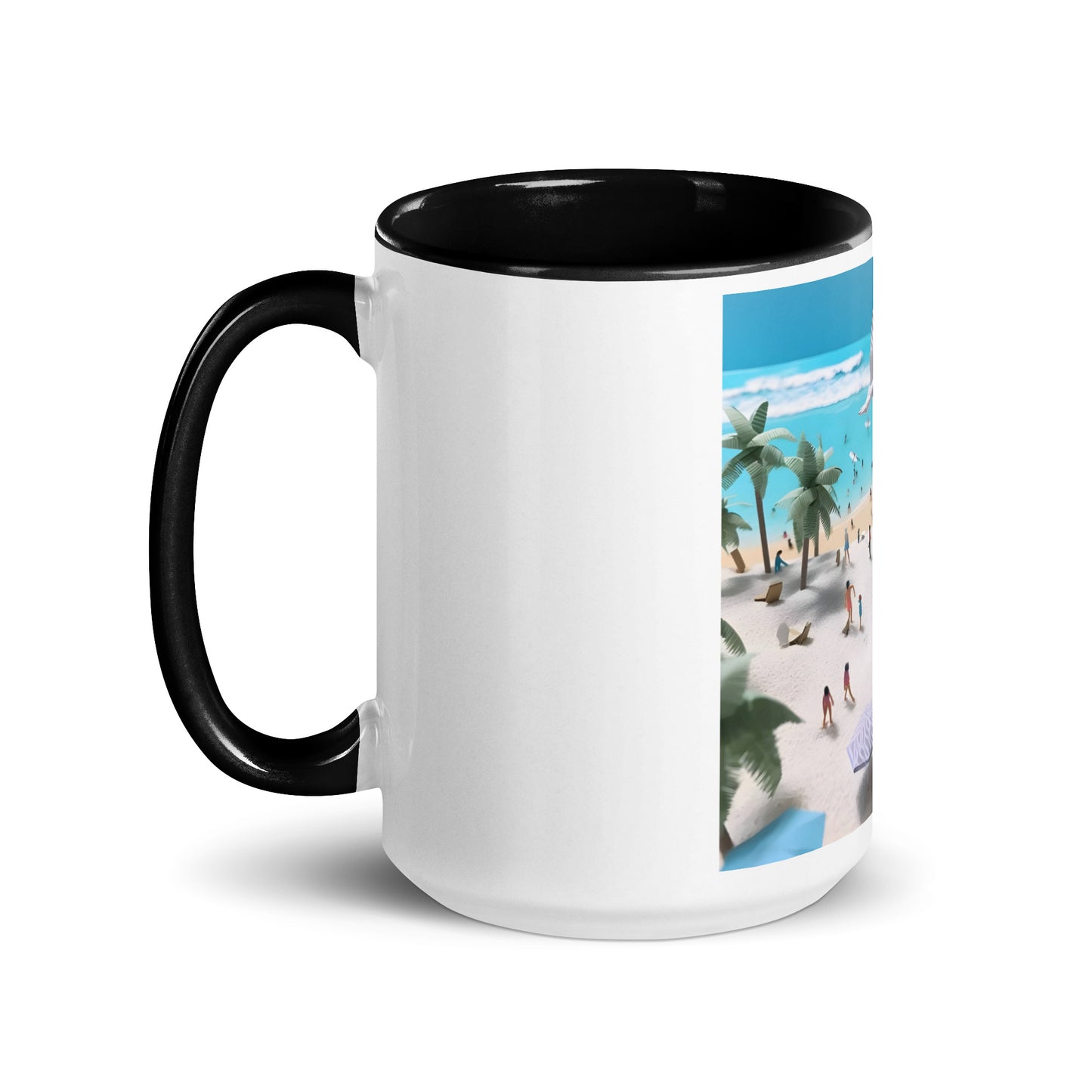 By The Seaside Series Print #5 - Mug with Color Inside