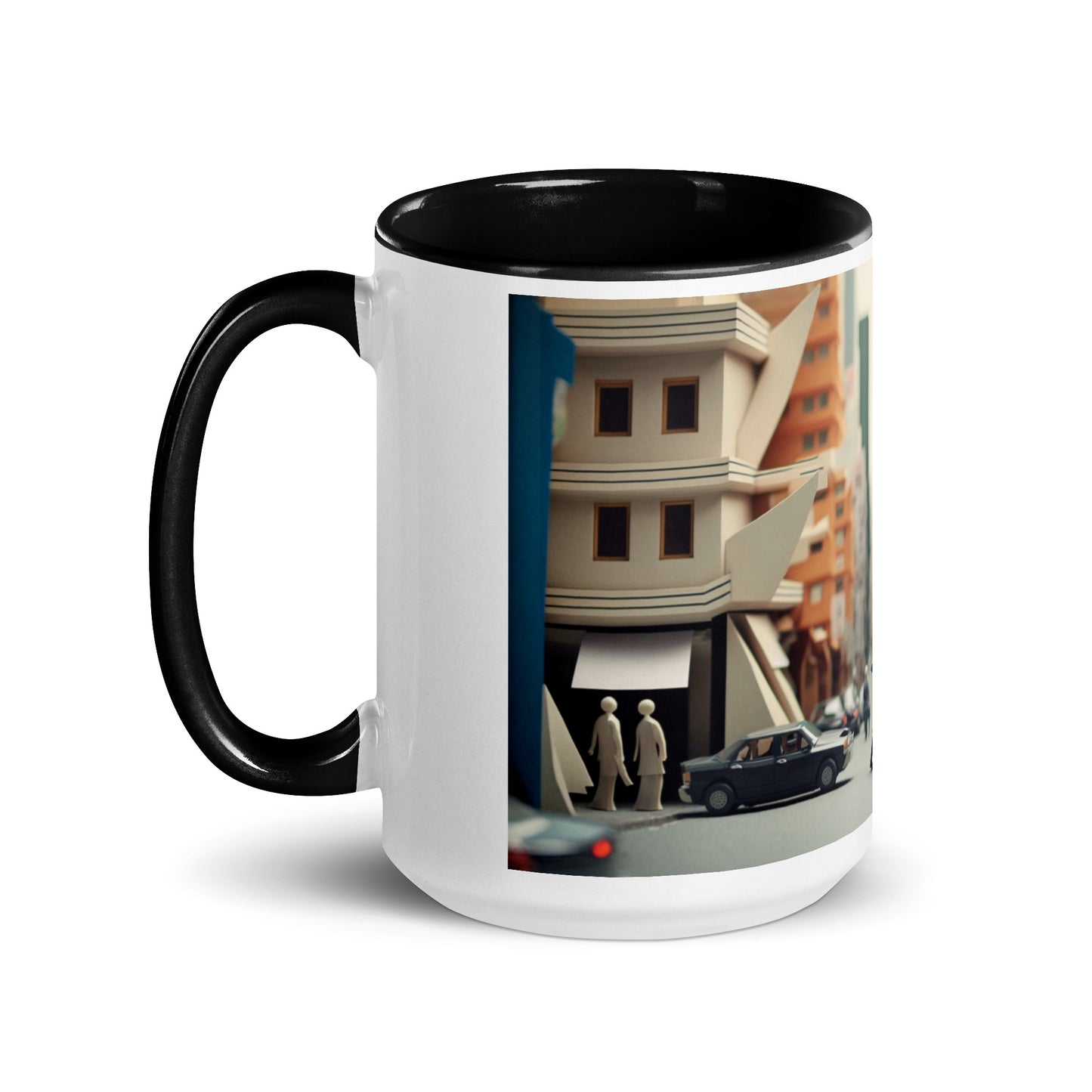 Via The Metropolis Series Print #7 - Mug with Color Inside