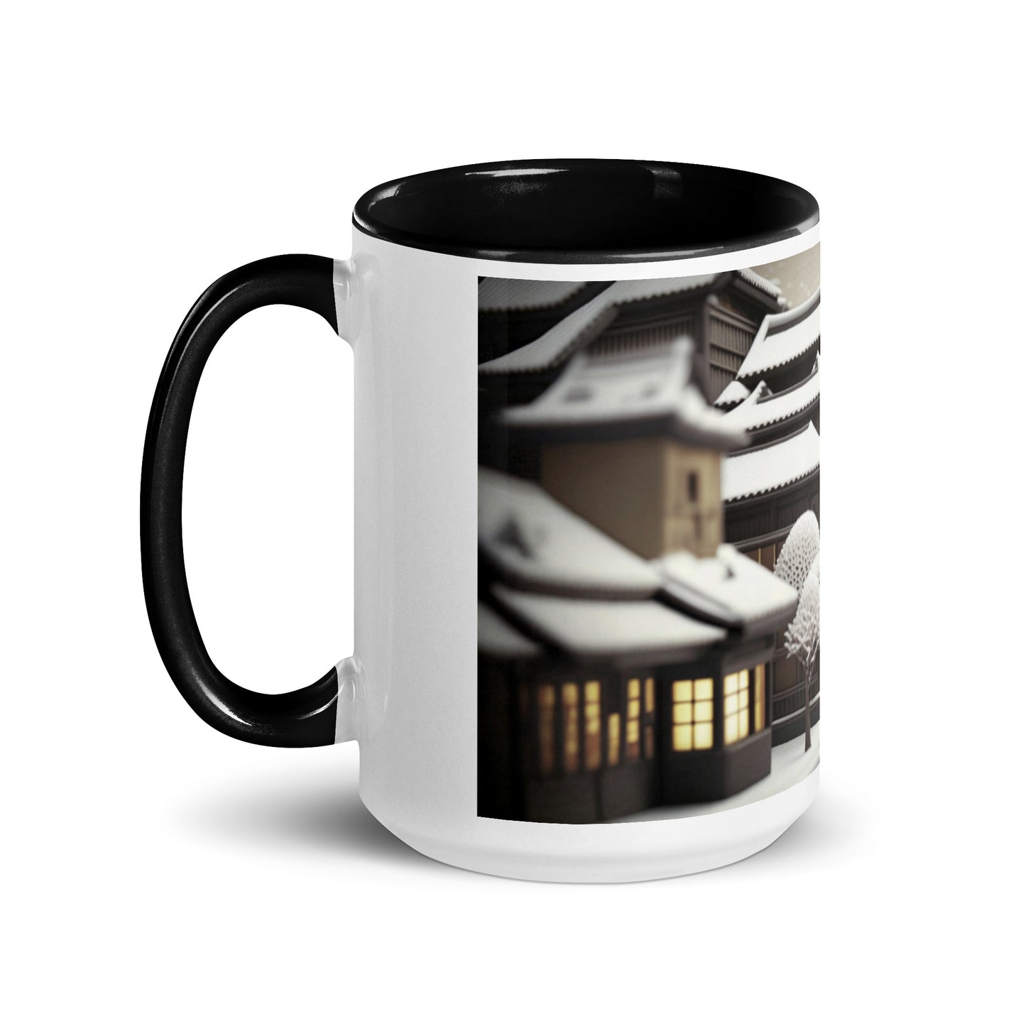 Asian Snow Series Print #7 - Mug with Color Inside