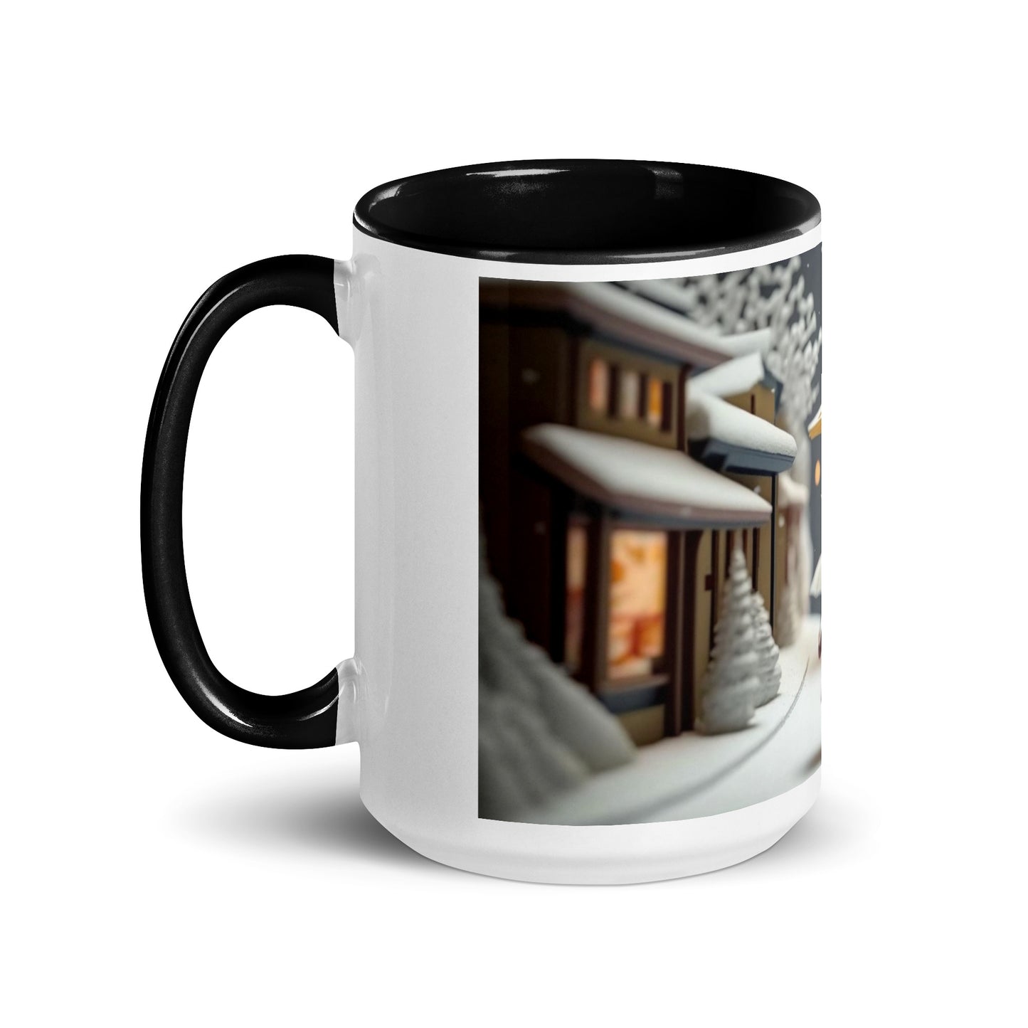 Asian Snow Series Print #5 - Mug with Color Inside