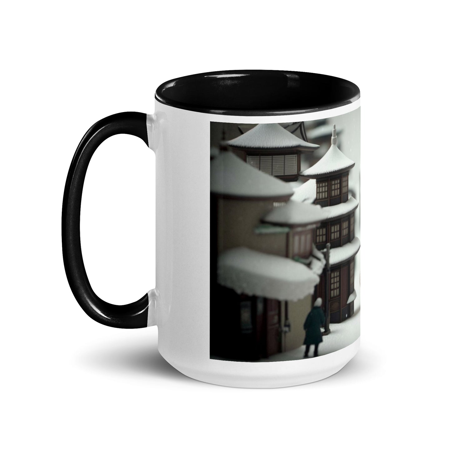 Asian Snow Series Print #3 - Mug with Color Inside