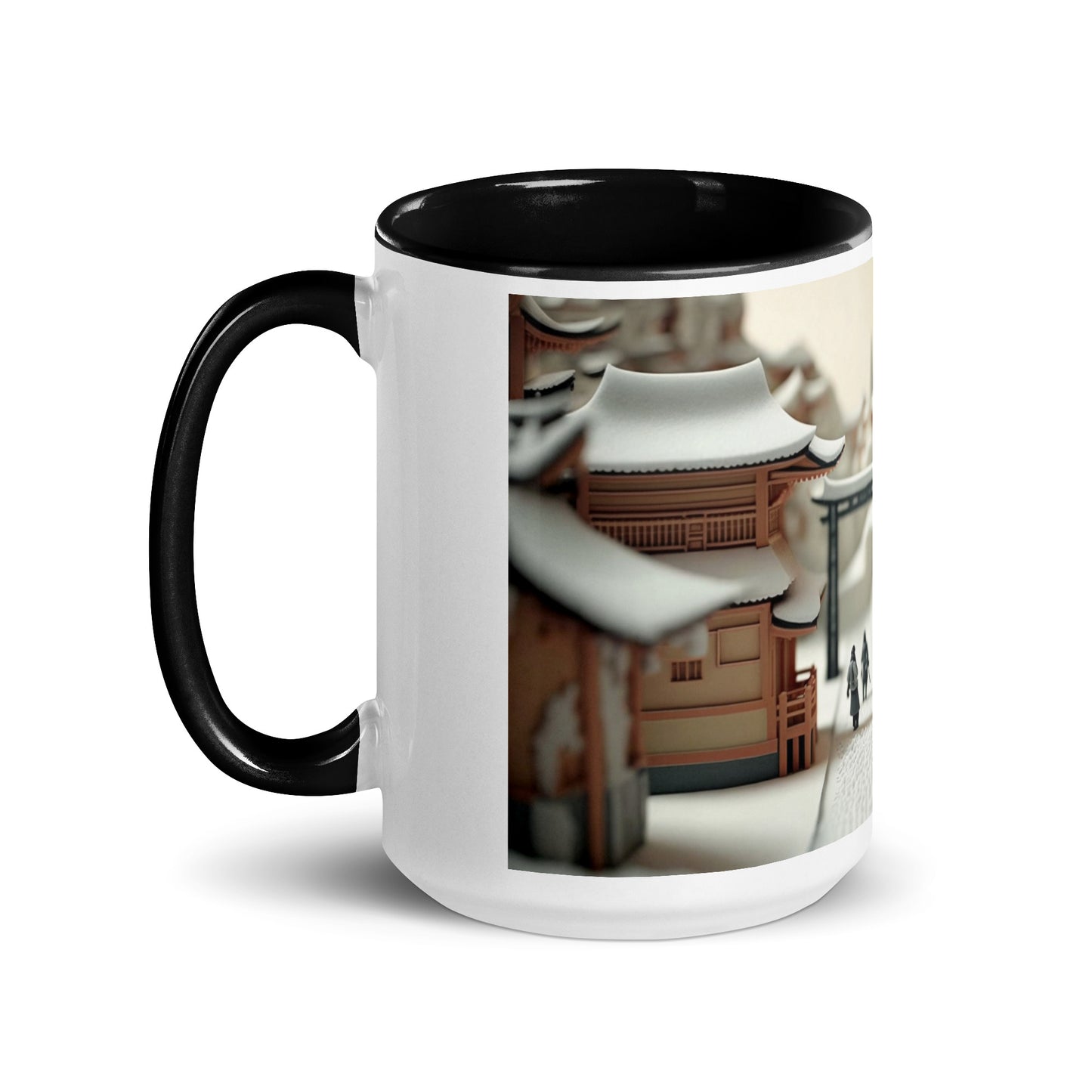 Asian Snow Series Print #2 - Mug with Color Inside