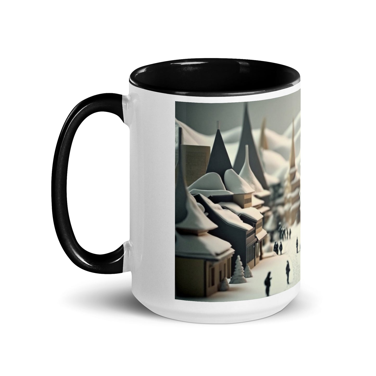 Asian Snow Series Print #1 - Mug with Color Inside